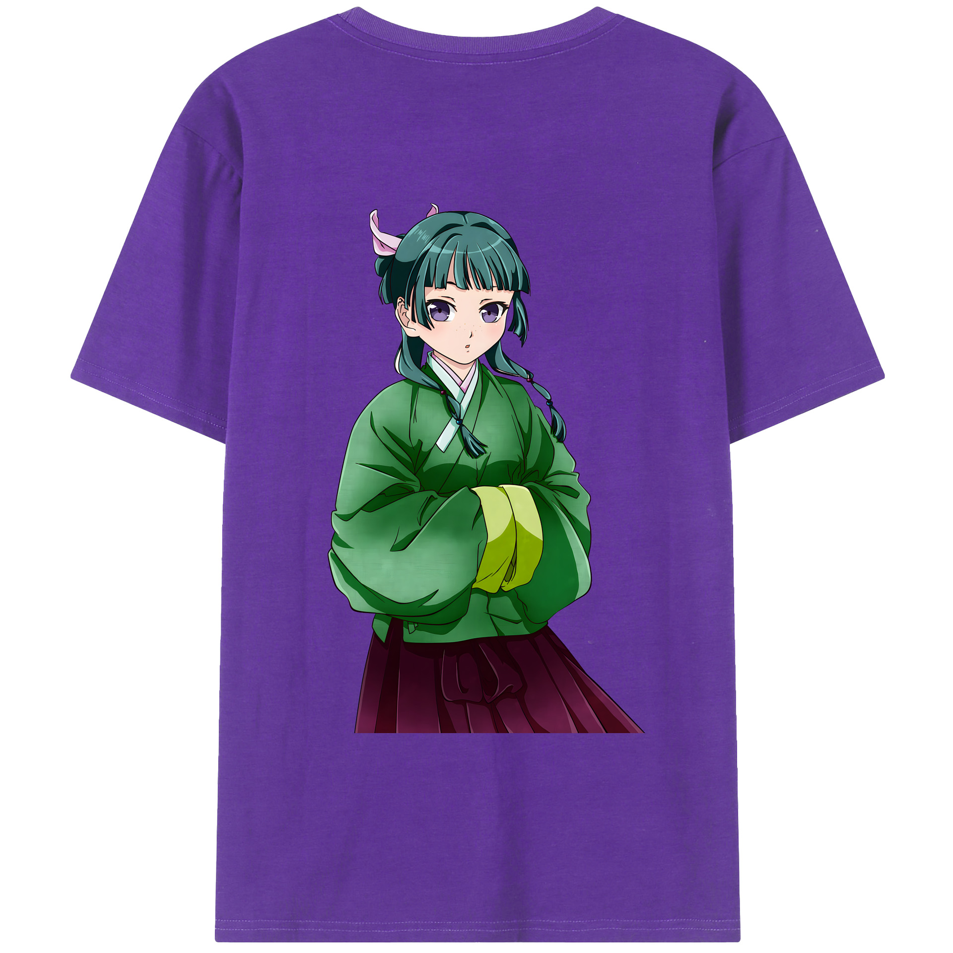 （画像用） 薬屋のひとりごと The Apothecary Diaries 綿100％ メンズ半袖Tシャツ（バックプリント） 通気性