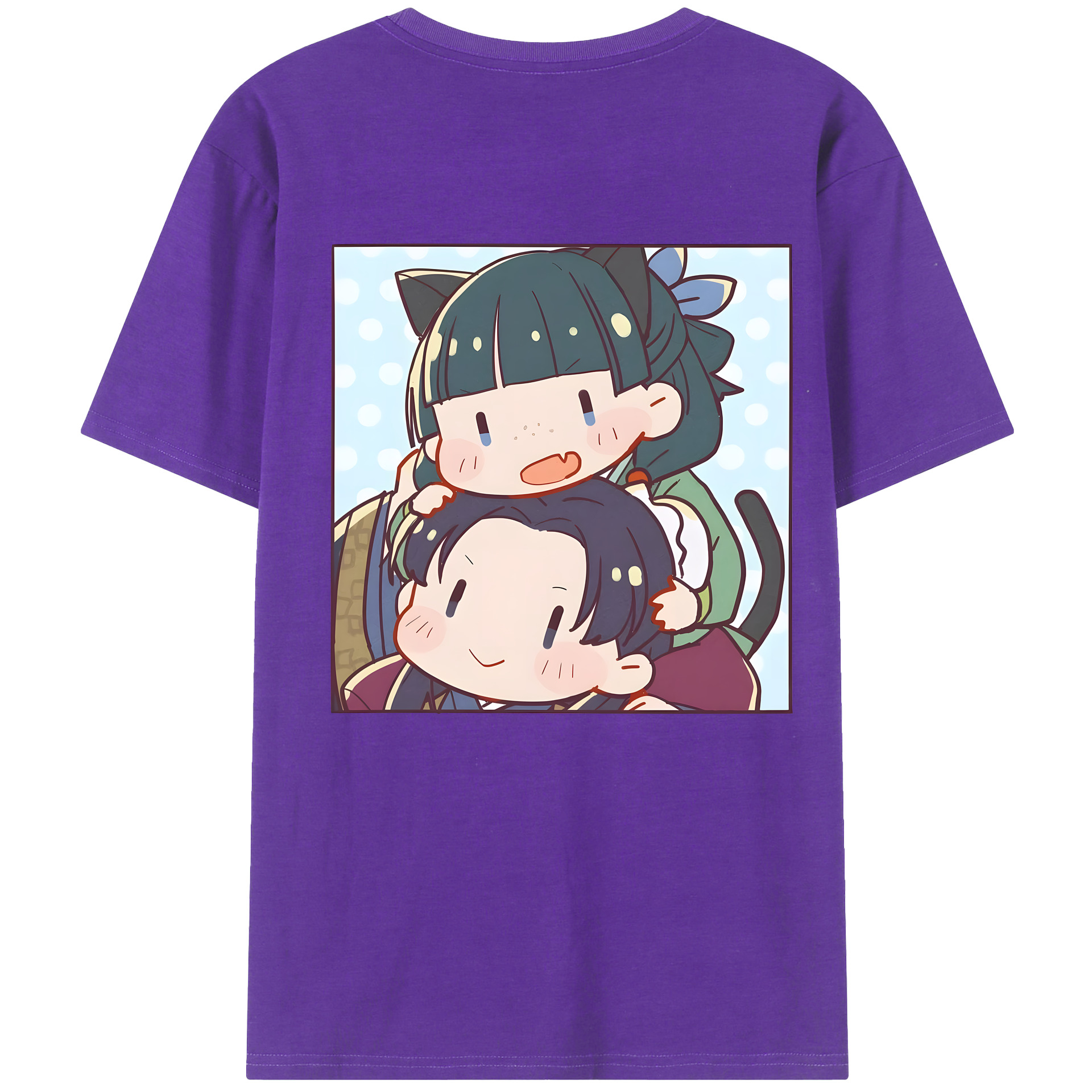 （画像用） 薬屋のひとりごと The Apothecary Diaries 綿100％ メンズ半袖Tシャツ（バックプリント） 通気性