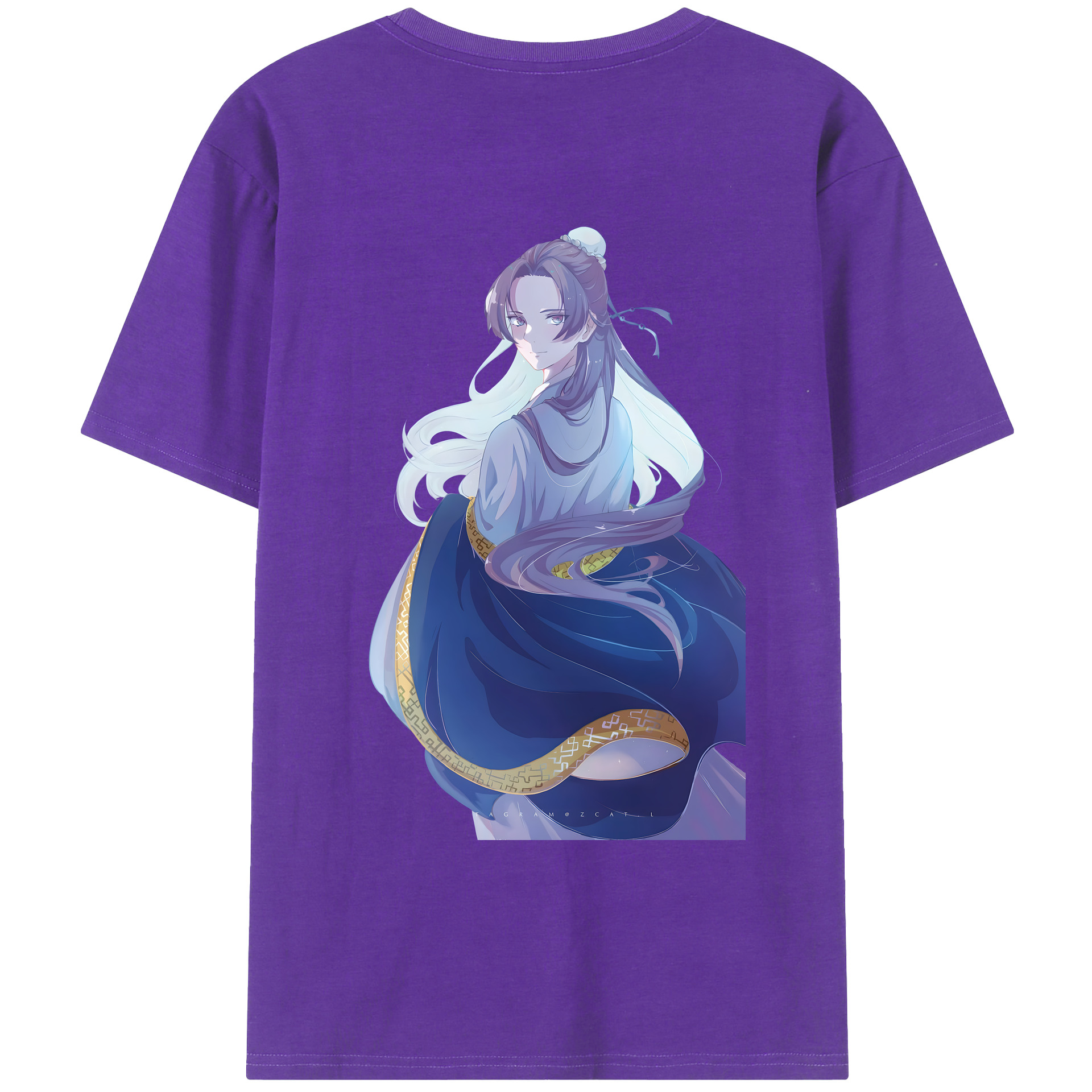 （画像用） 薬屋のひとりごと The Apothecary Diaries 綿100％ メンズ半袖Tシャツ（バックプリント） 通気性