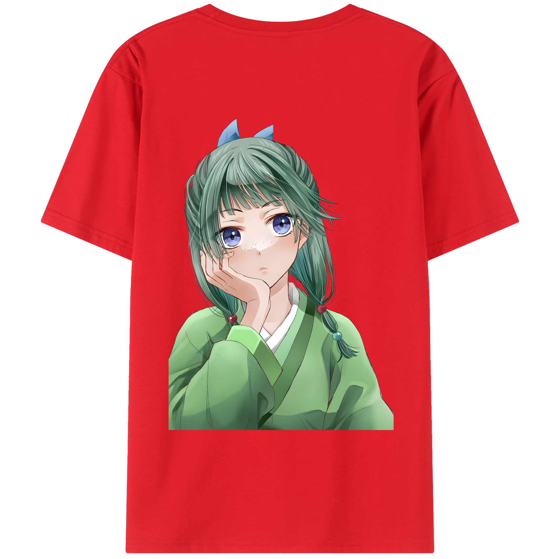 （画像用） 薬屋のひとりごと The Apothecary Diaries 綿100％ メンズ半袖Tシャツ（バックプリント） 通気性