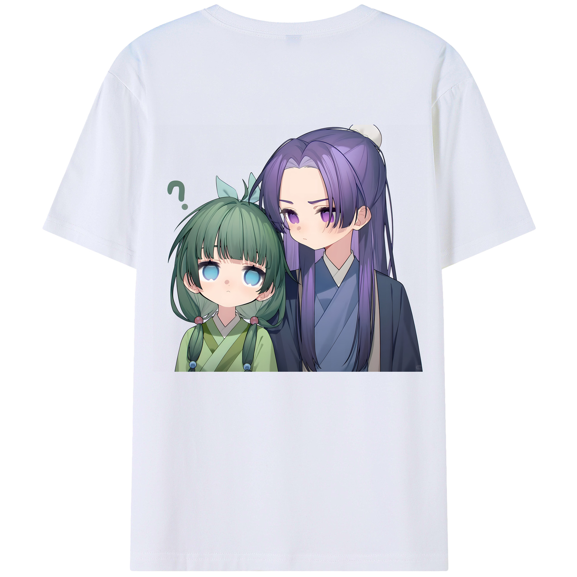 （画像用） 薬屋のひとりごと The Apothecary Diaries 綿100％ メンズ半袖Tシャツ（バックプリント） 通気性