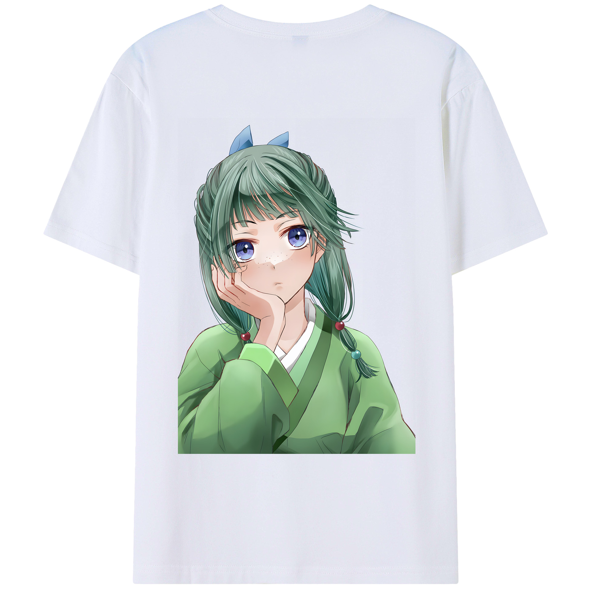 （画像用） 薬屋のひとりごと The Apothecary Diaries 綿100％ メンズ半袖Tシャツ（バックプリント） 通気性