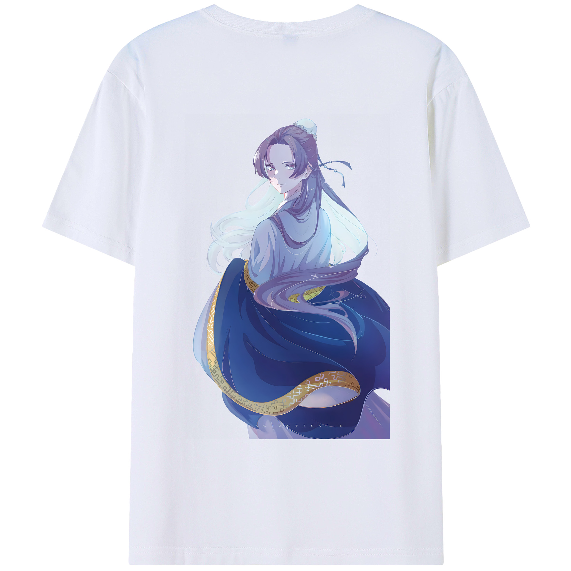 （画像用） 薬屋のひとりごと The Apothecary Diaries 綿100％ メンズ半袖Tシャツ（バックプリント） 通気性