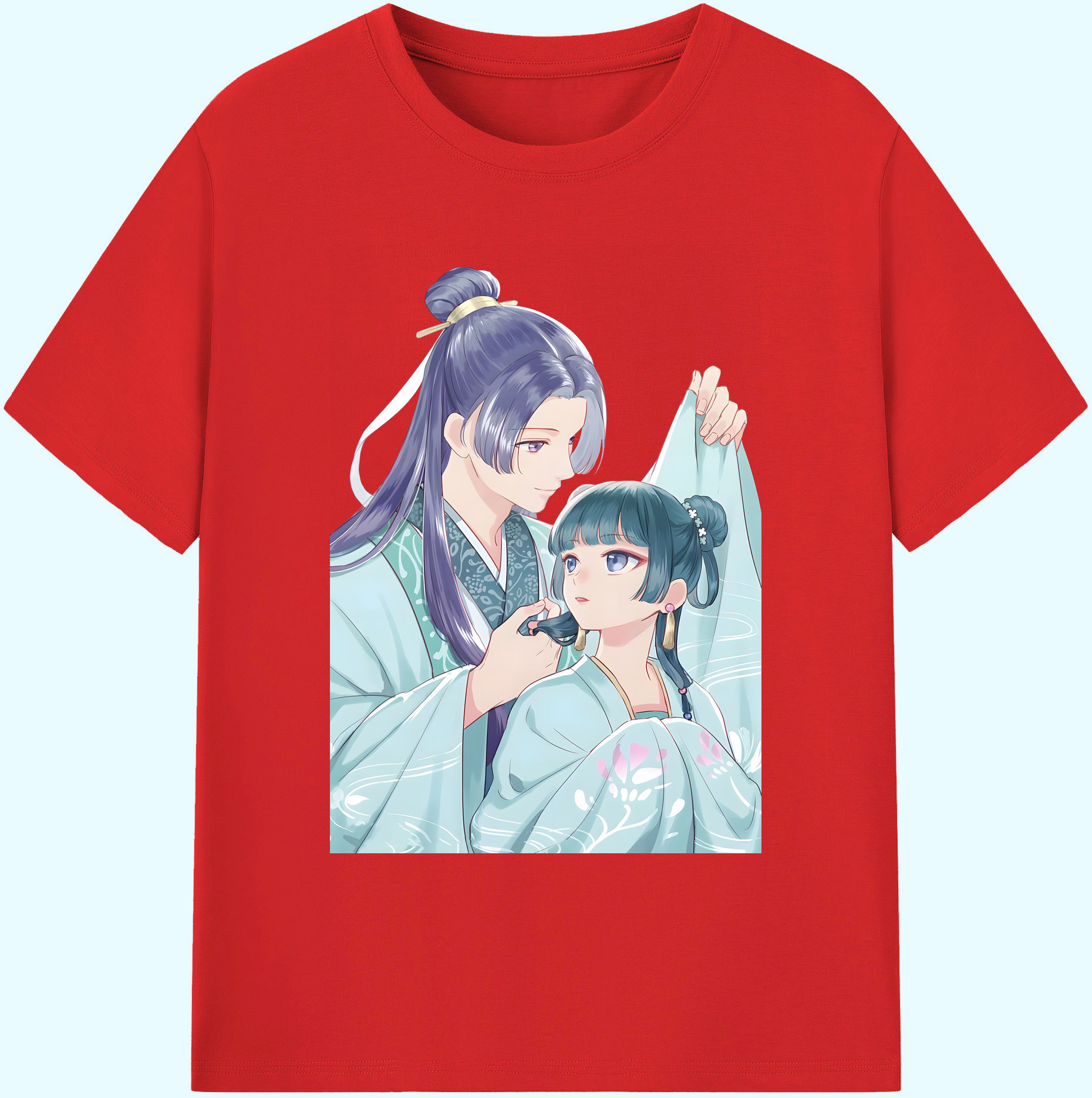 （画像用） 薬屋のひとりごと The Apothecary Diaries 綿100％ メンズ半袖Tシャツ｜肌触りやわらか＆通気性