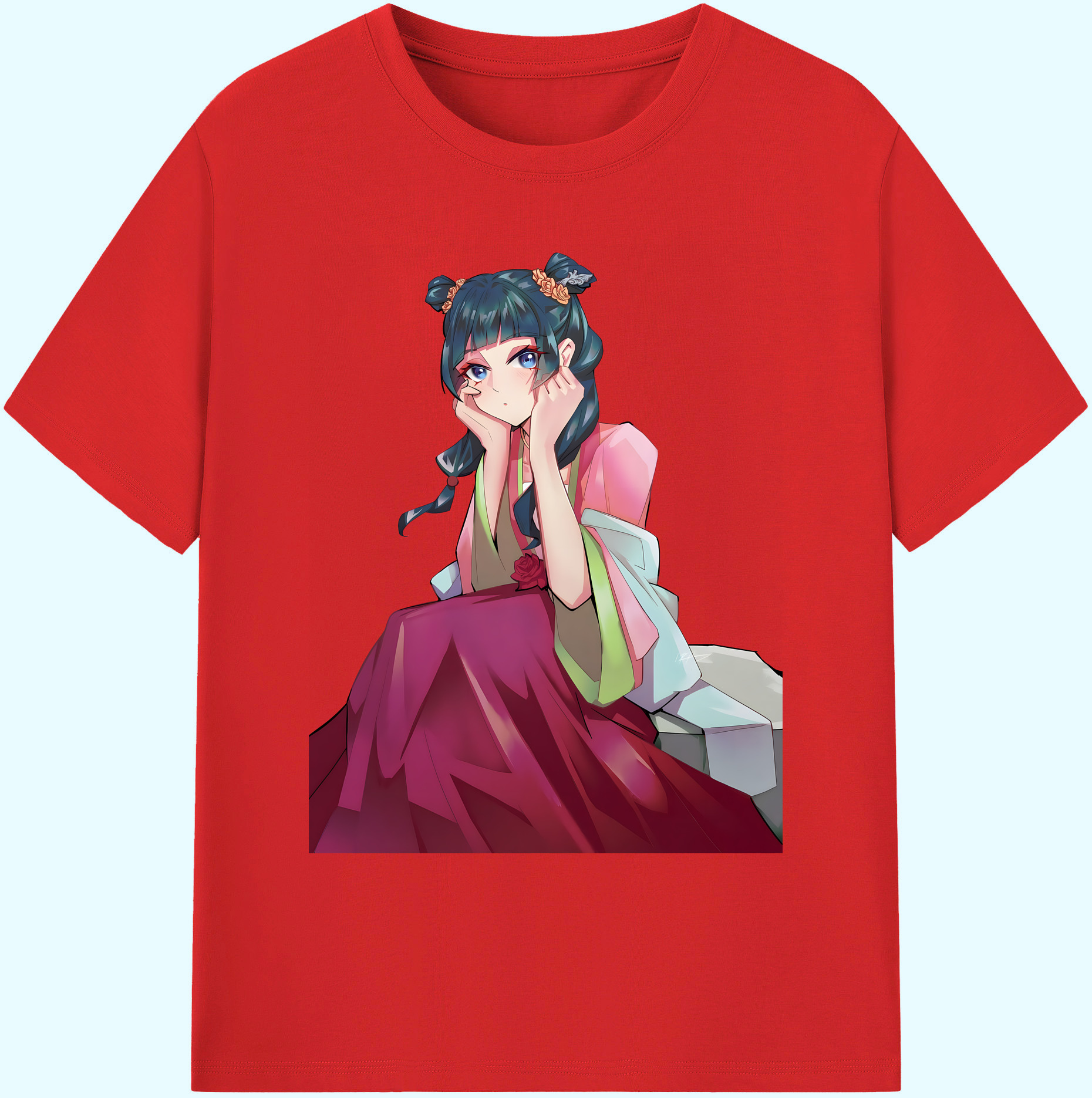 （画像用） 薬屋のひとりごと The Apothecary Diaries 綿100％ メンズ半袖Tシャツ｜肌触りやわらか＆通気性