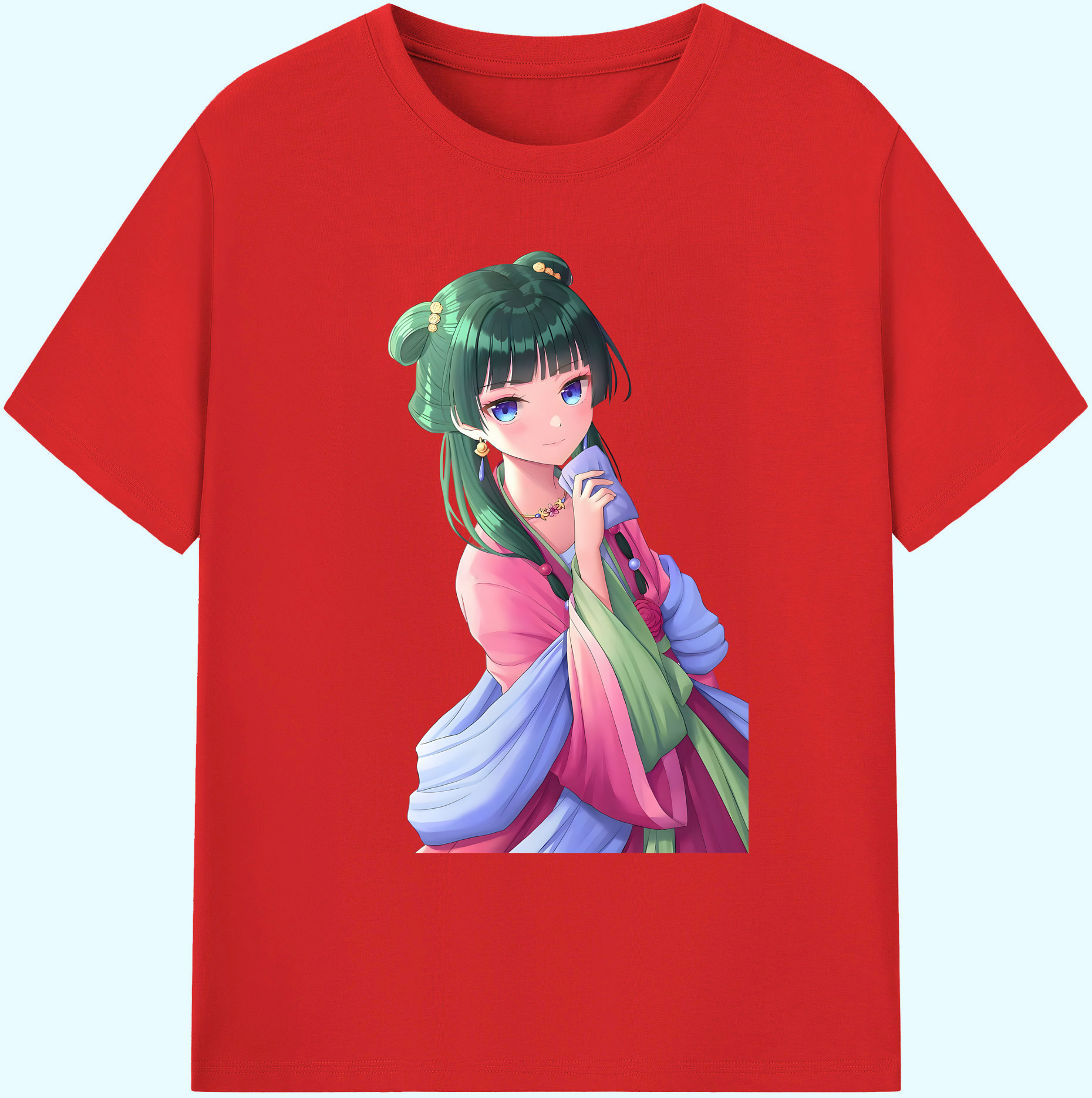 （画像用） 薬屋のひとりごと The Apothecary Diaries 綿100％ メンズ半袖Tシャツ｜肌触りやわらか＆通気性