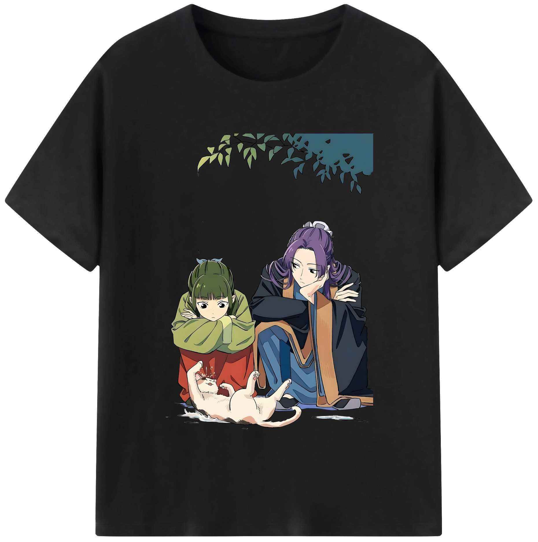 （画像用） 薬屋のひとりごと The Apothecary Diaries レディースカジュアルプリントTシャツ（綿100％）