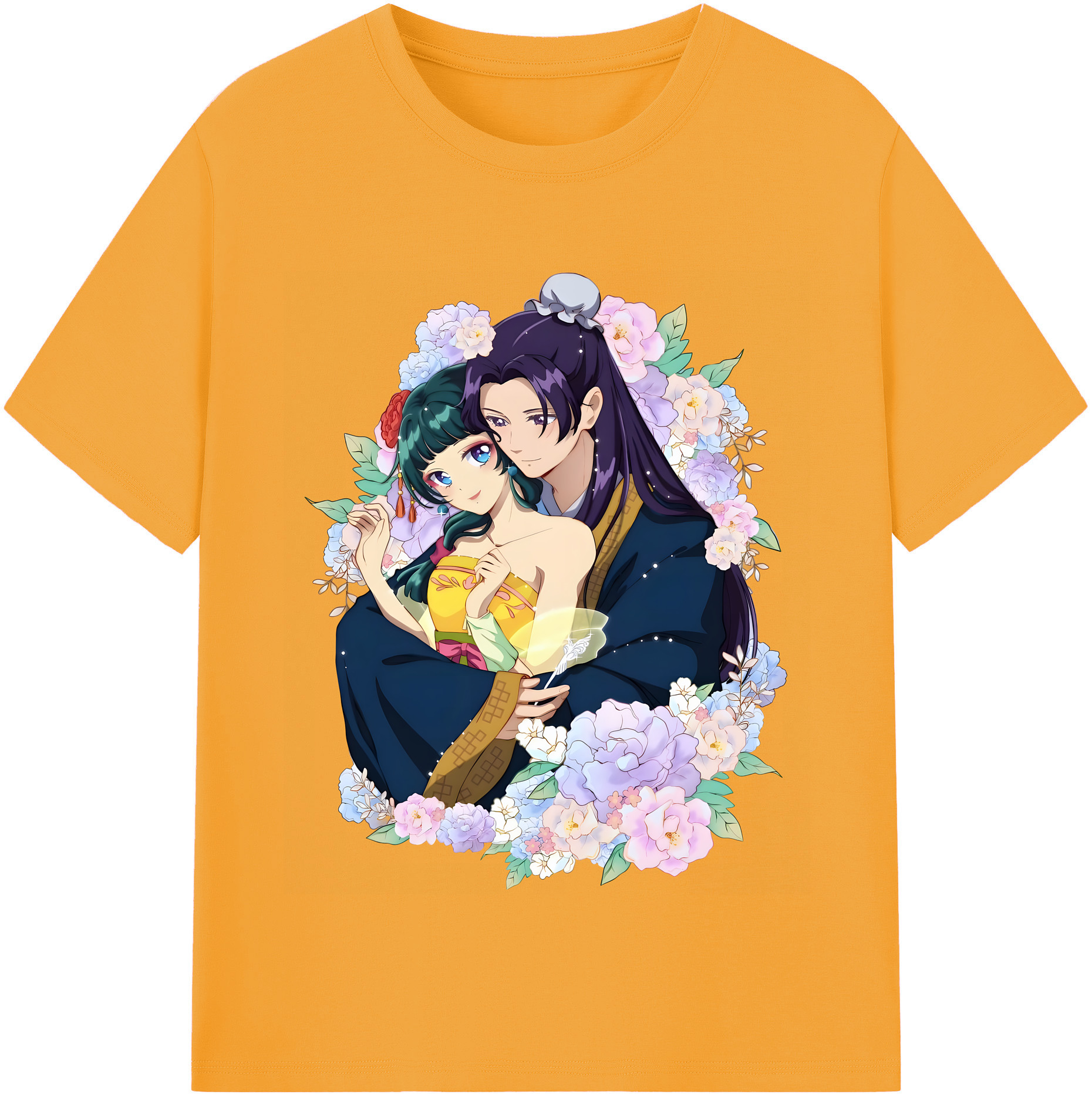 （画像用） 薬屋のひとりごと The Apothecary Diaries レディースカジュアルプリントTシャツ（綿100％）