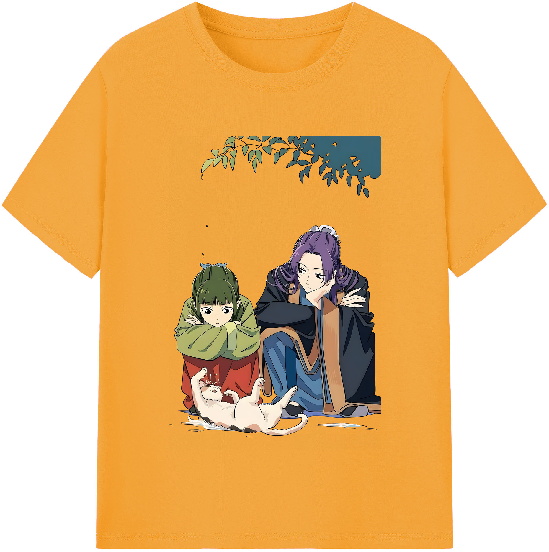 （画像用） 薬屋のひとりごと The Apothecary Diaries レディースカジュアルプリントTシャツ（綿100％）