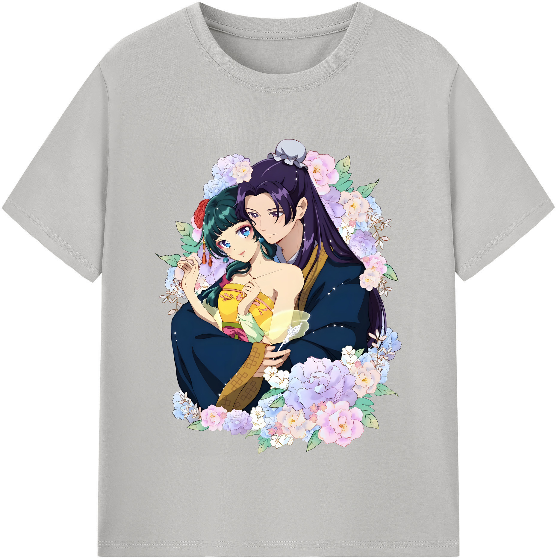 （画像用） 薬屋のひとりごと The Apothecary Diaries レディースカジュアルプリントTシャツ（綿100％）