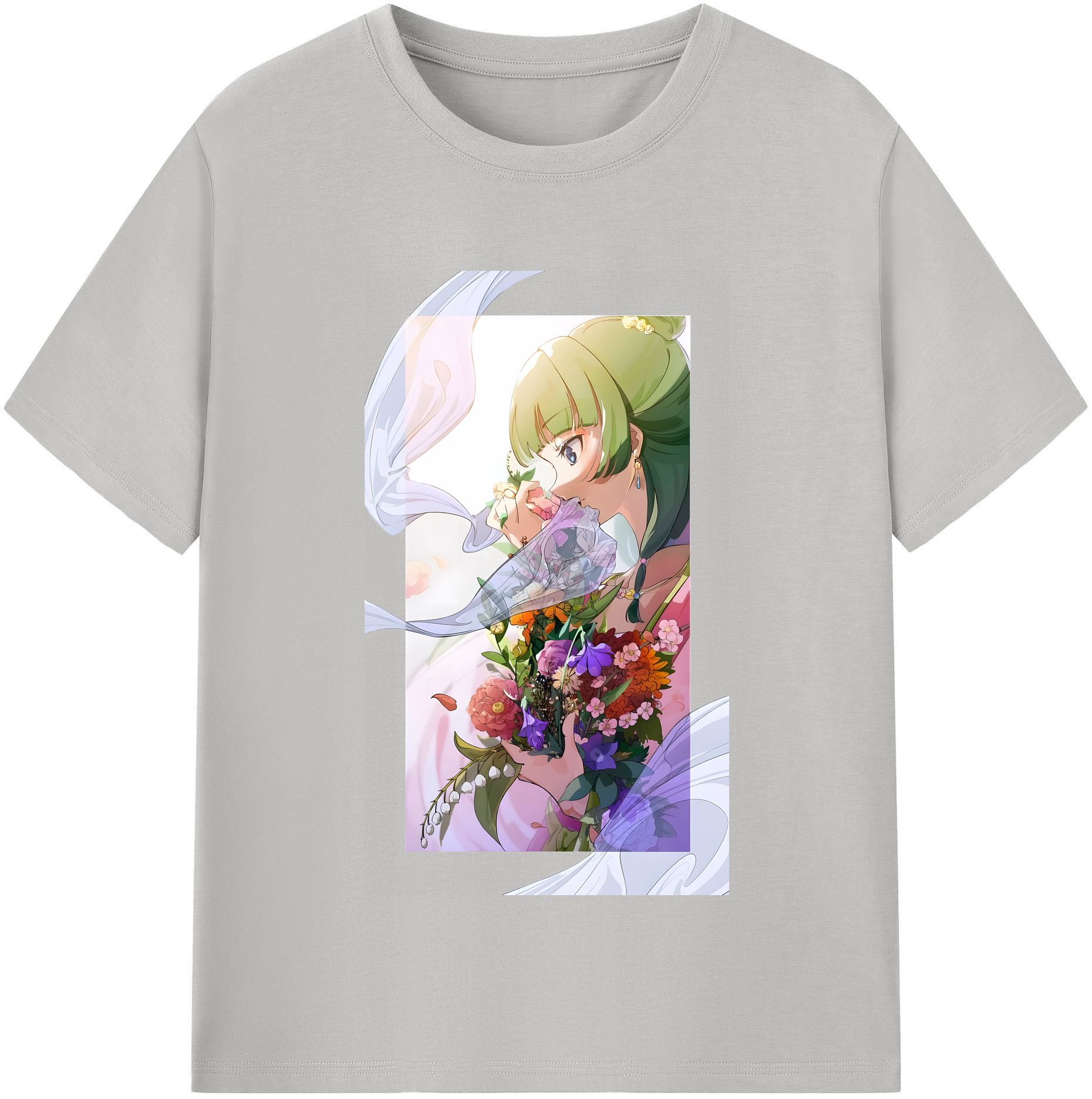 （画像用） 薬屋のひとりごと The Apothecary Diaries レディースカジュアルプリントTシャツ（綿100％）