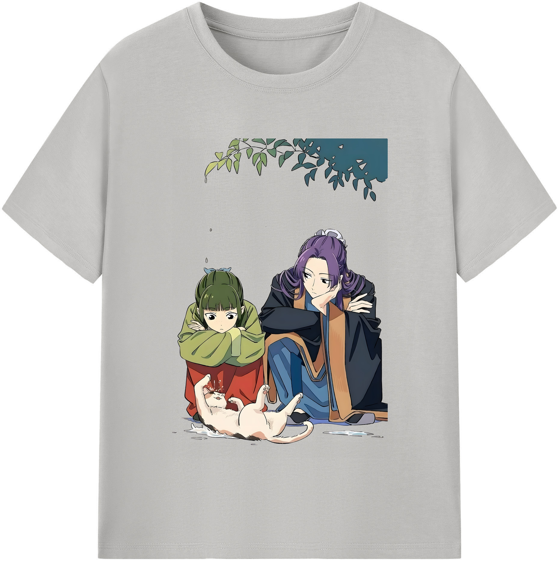 （画像用） 薬屋のひとりごと The Apothecary Diaries レディースカジュアルプリントTシャツ（綿100％）