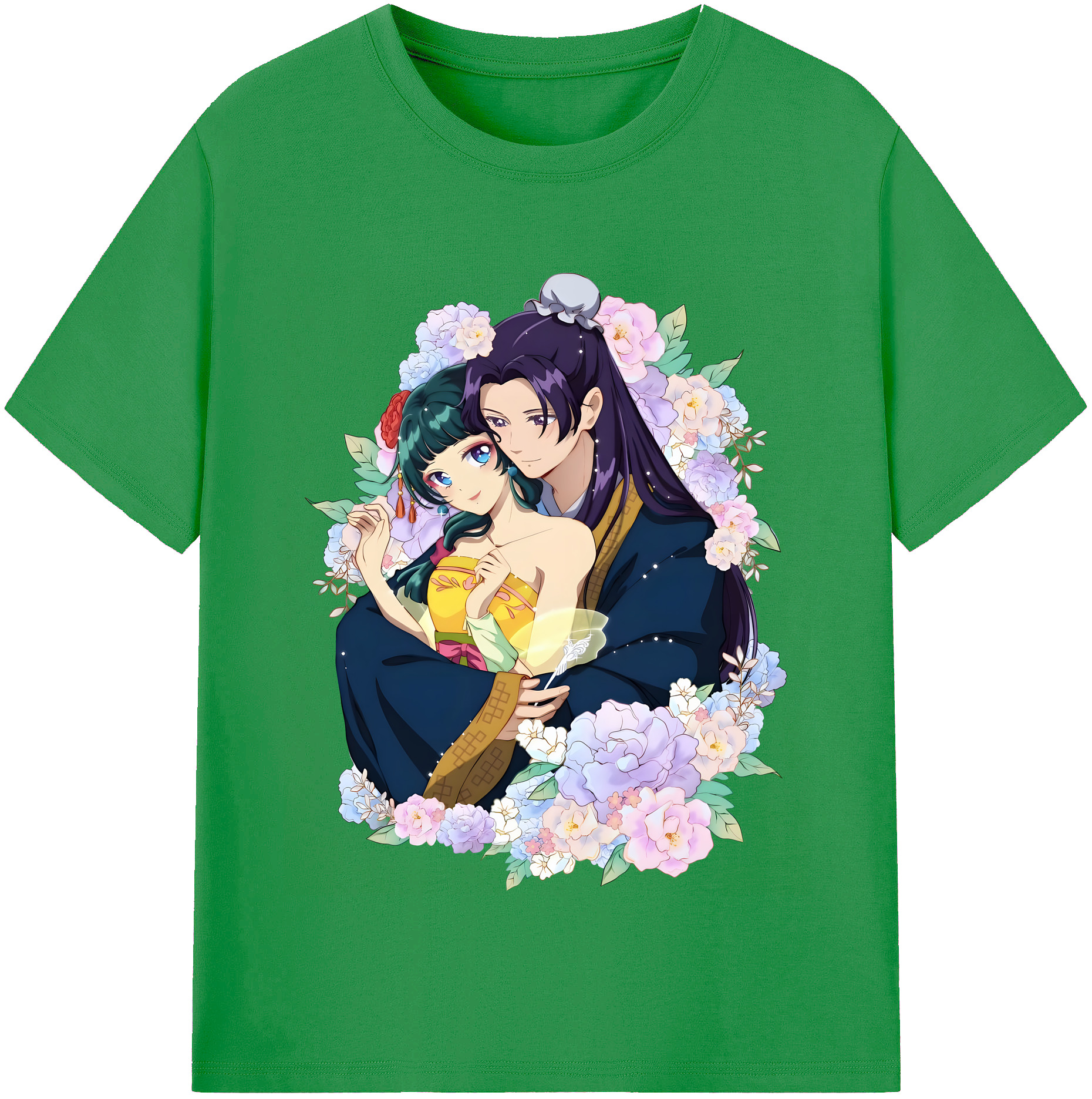 （画像用） 薬屋のひとりごと The Apothecary Diaries レディースカジュアルプリントTシャツ（綿100％）