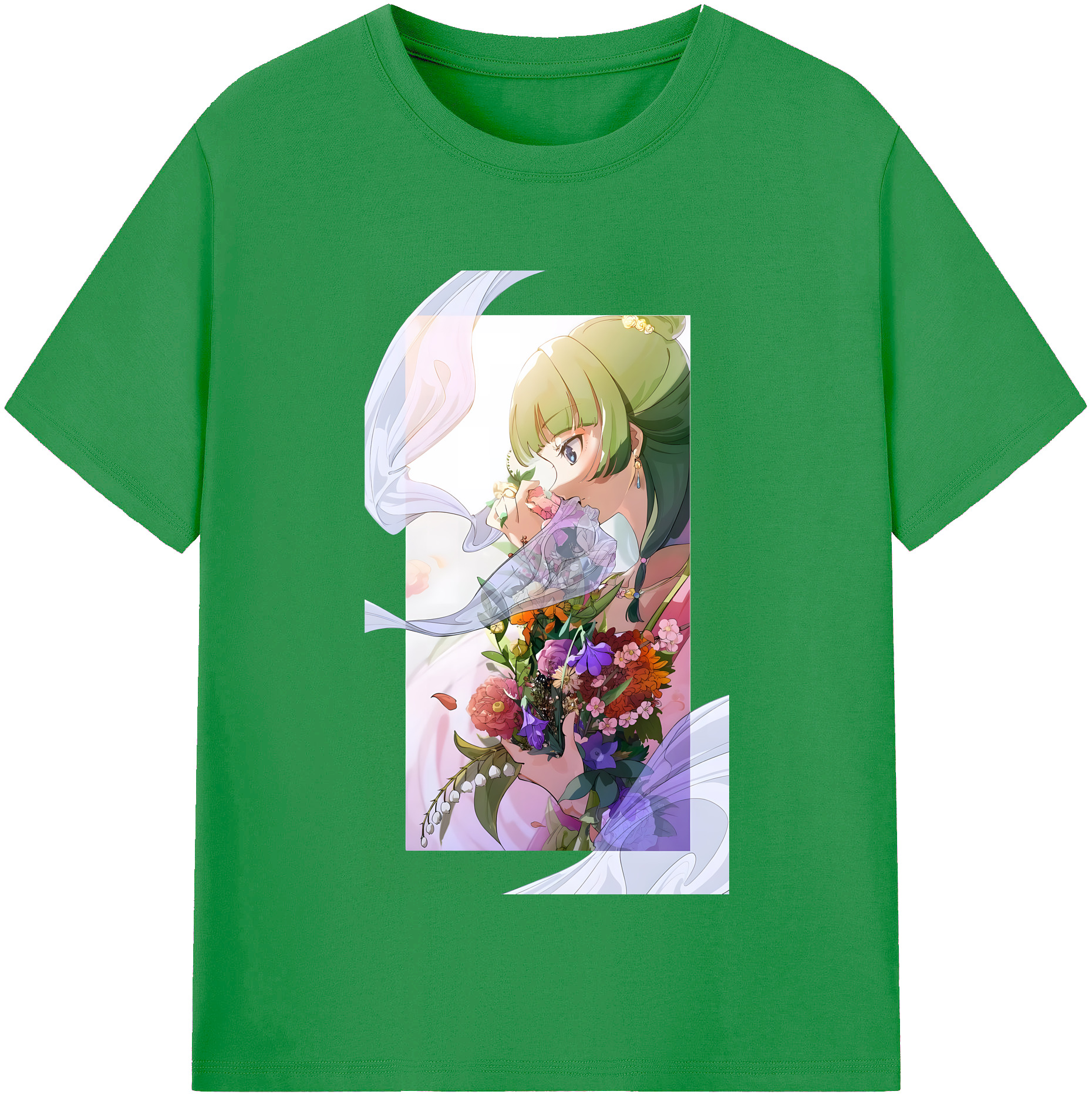 （画像用） 薬屋のひとりごと The Apothecary Diaries レディースカジュアルプリントTシャツ（綿100％）
