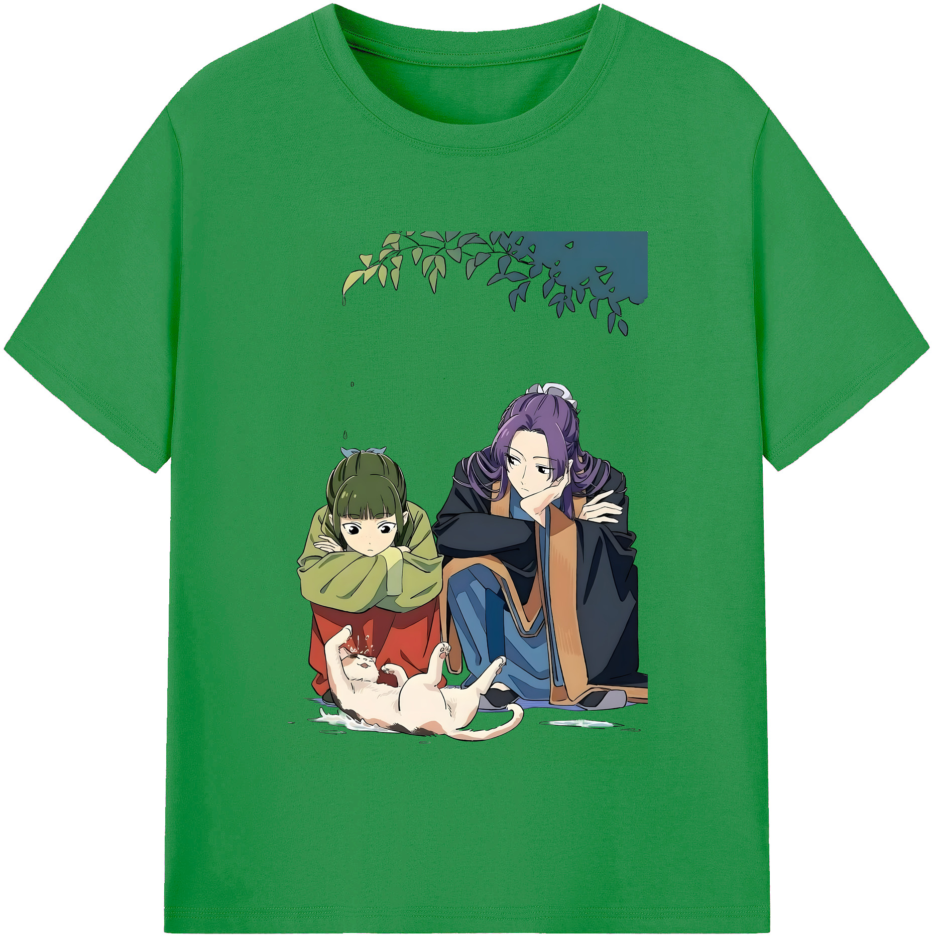 （画像用） 薬屋のひとりごと The Apothecary Diaries レディースカジュアルプリントTシャツ（綿100％）