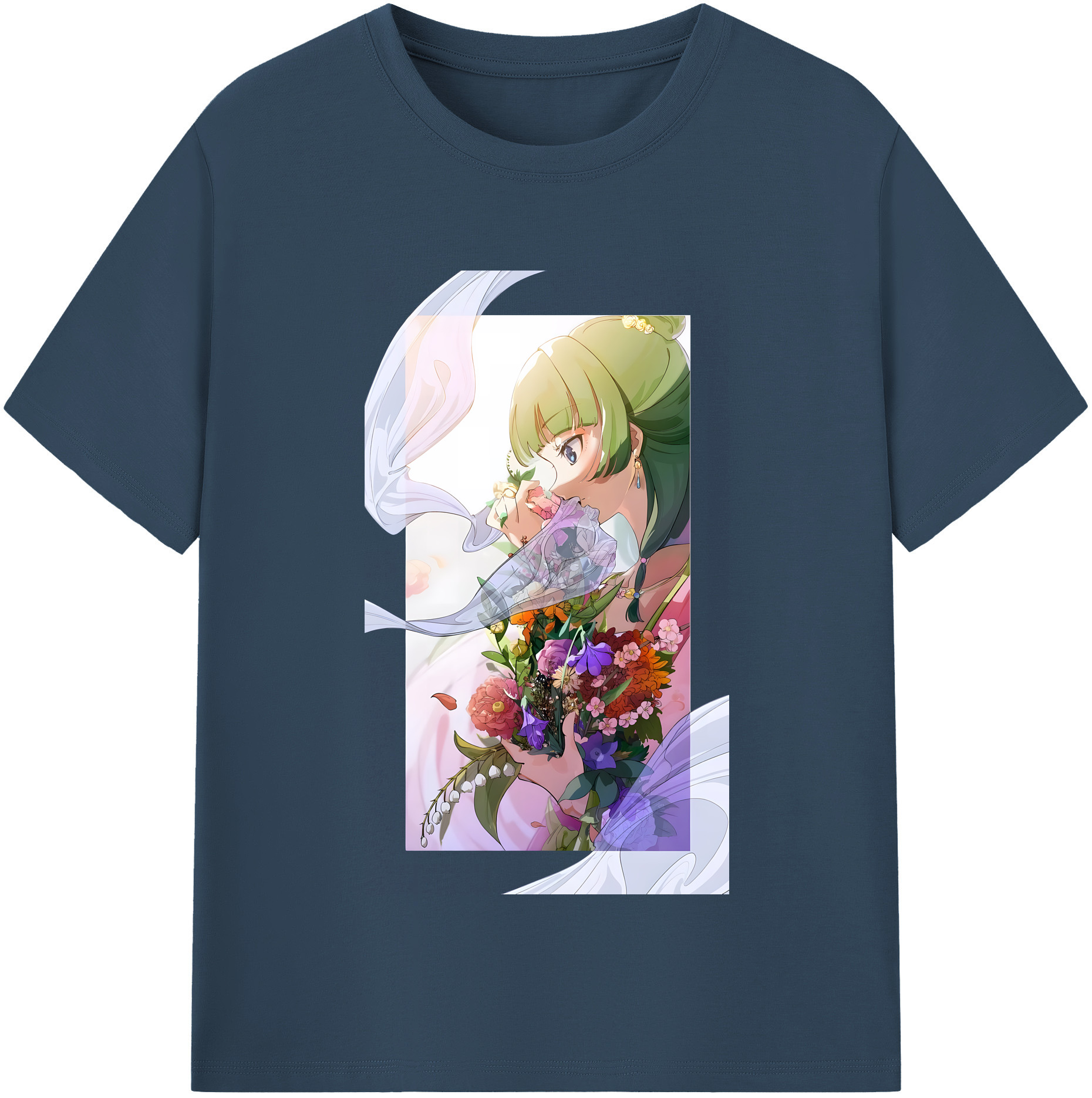 （画像用） 薬屋のひとりごと The Apothecary Diaries レディースカジュアルプリントTシャツ（綿100％）