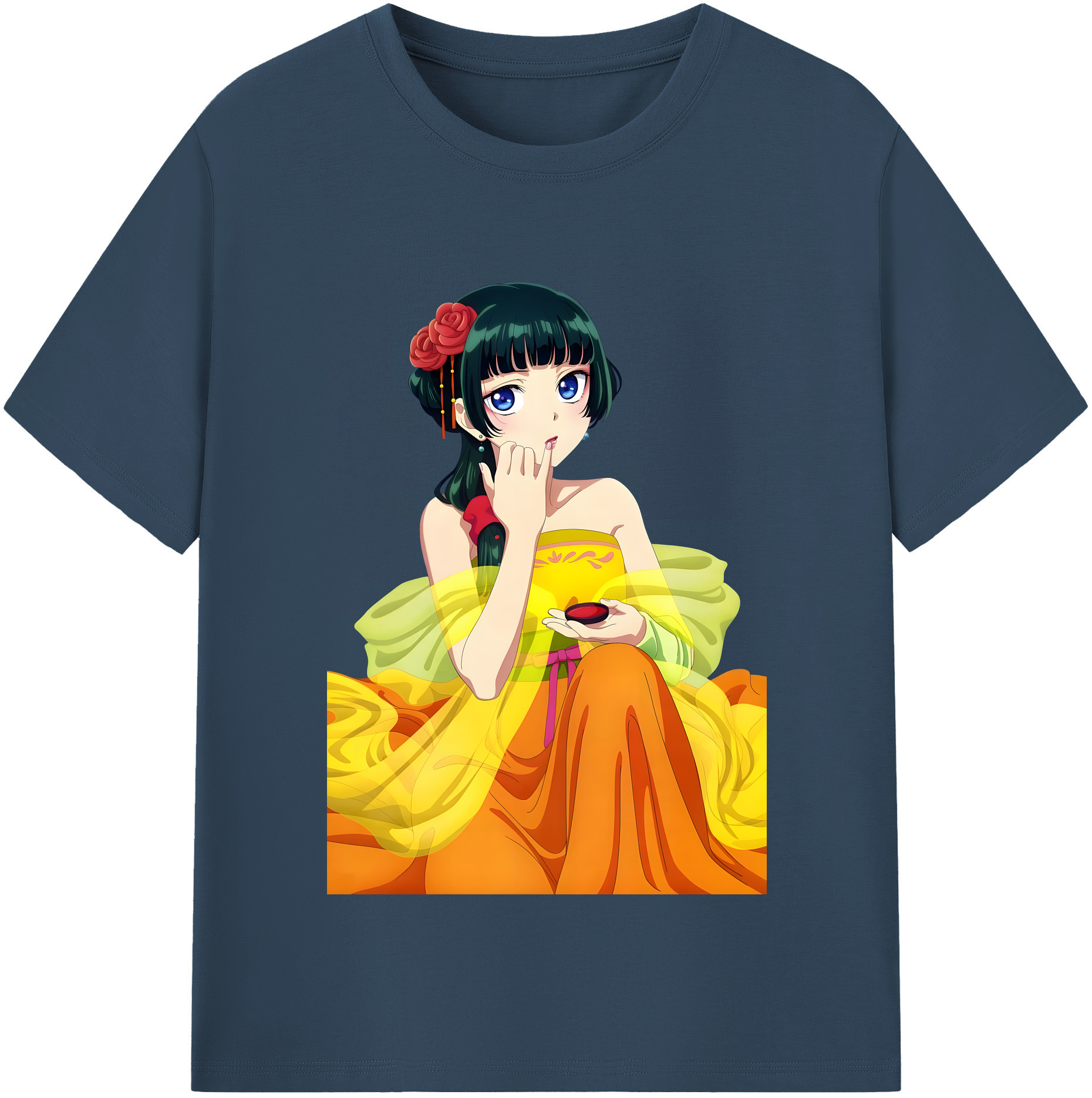 （画像用） 薬屋のひとりごと The Apothecary Diaries レディースカジュアルプリントTシャツ（綿100％）