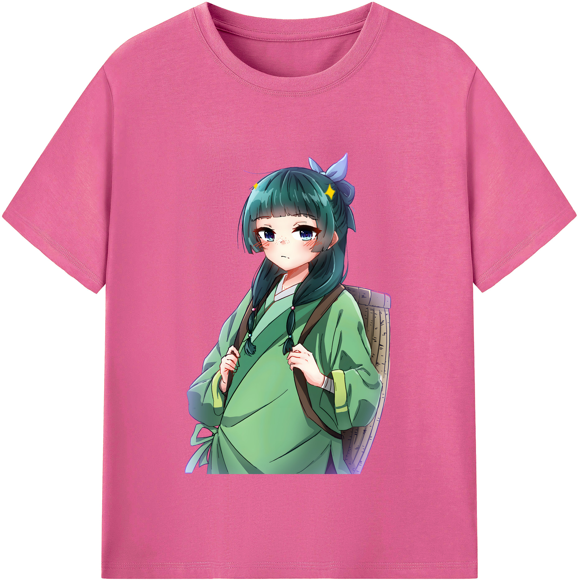 （画像用） 薬屋のひとりごと The Apothecary Diaries レディースカジュアルプリントTシャツ（綿100％）