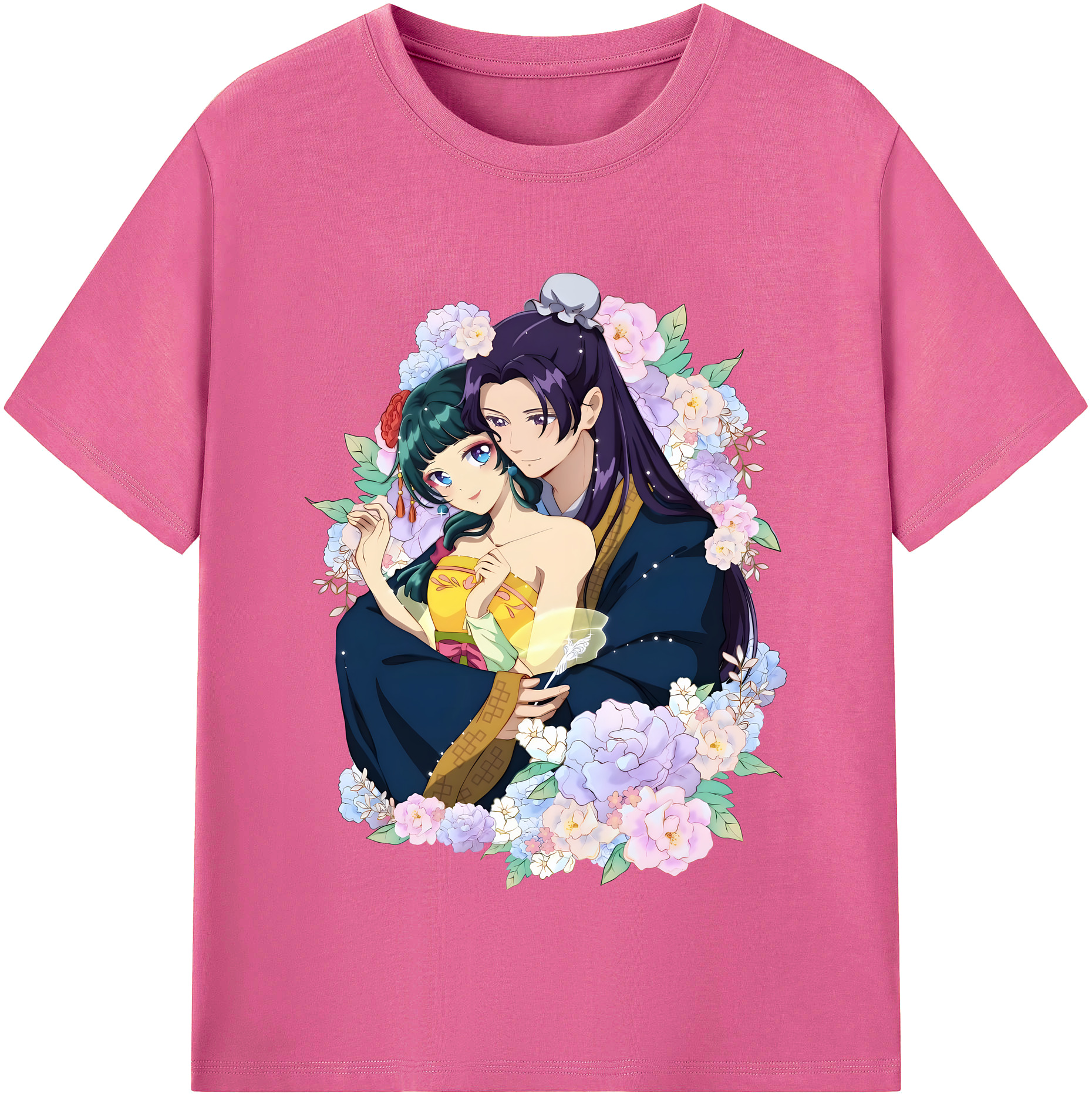 （画像用） 薬屋のひとりごと The Apothecary Diaries レディースカジュアルプリントTシャツ（綿100％）