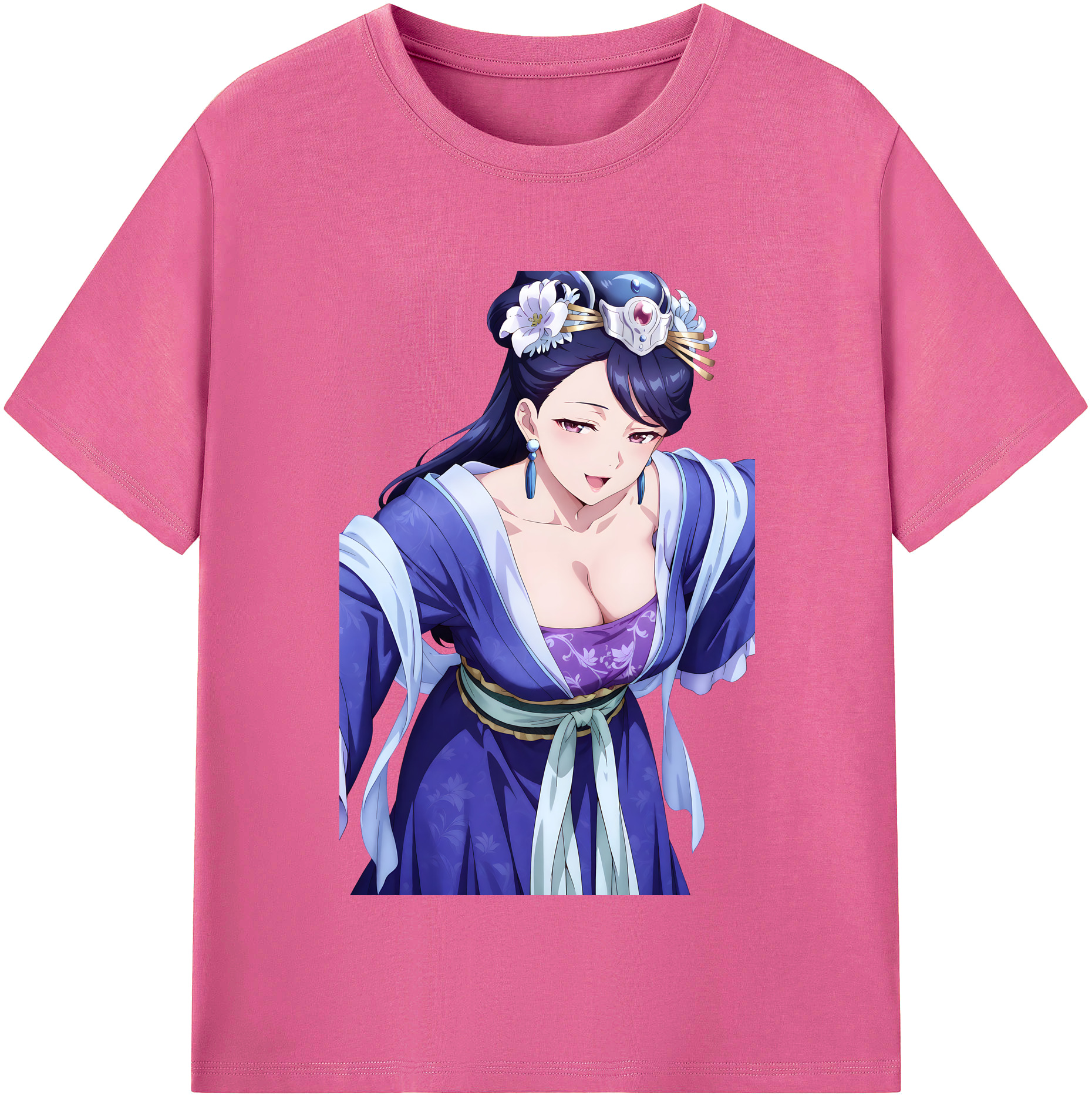 （画像用） 薬屋のひとりごと The Apothecary Diaries レディースカジュアルプリントTシャツ（綿100％）