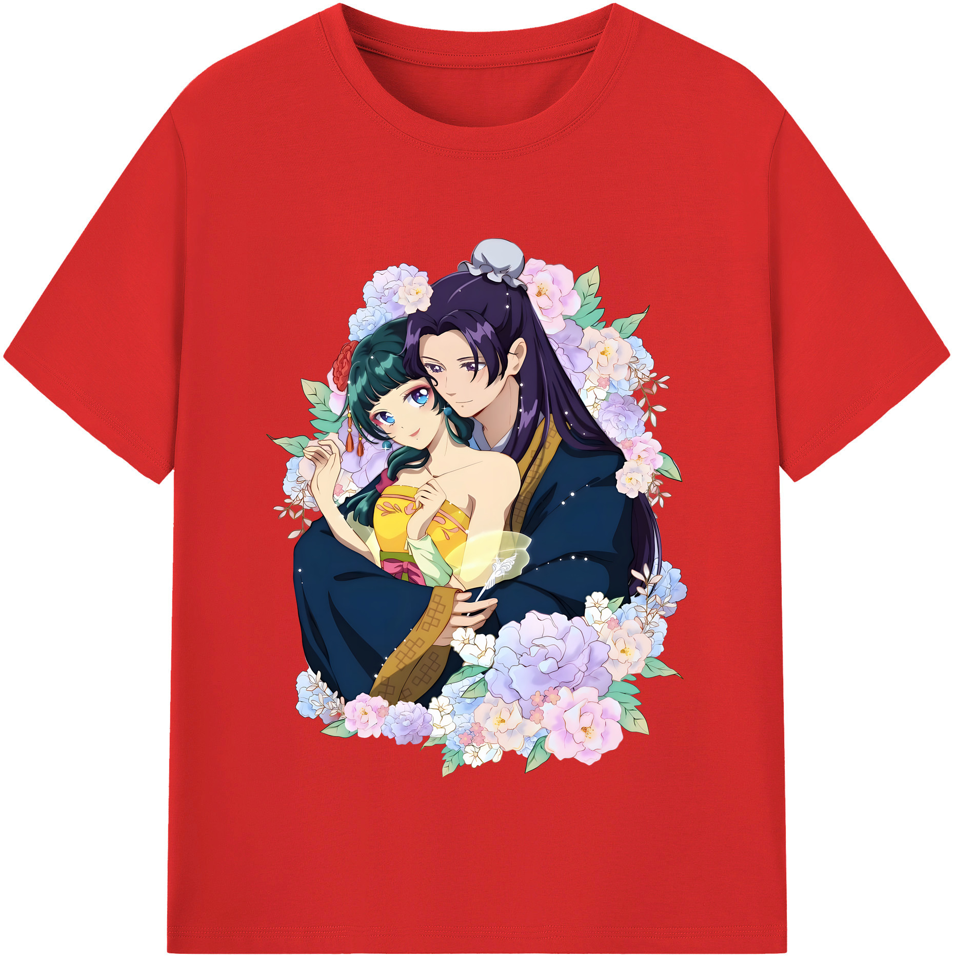 （画像用） 薬屋のひとりごと The Apothecary Diaries レディースカジュアルプリントTシャツ（綿100％）