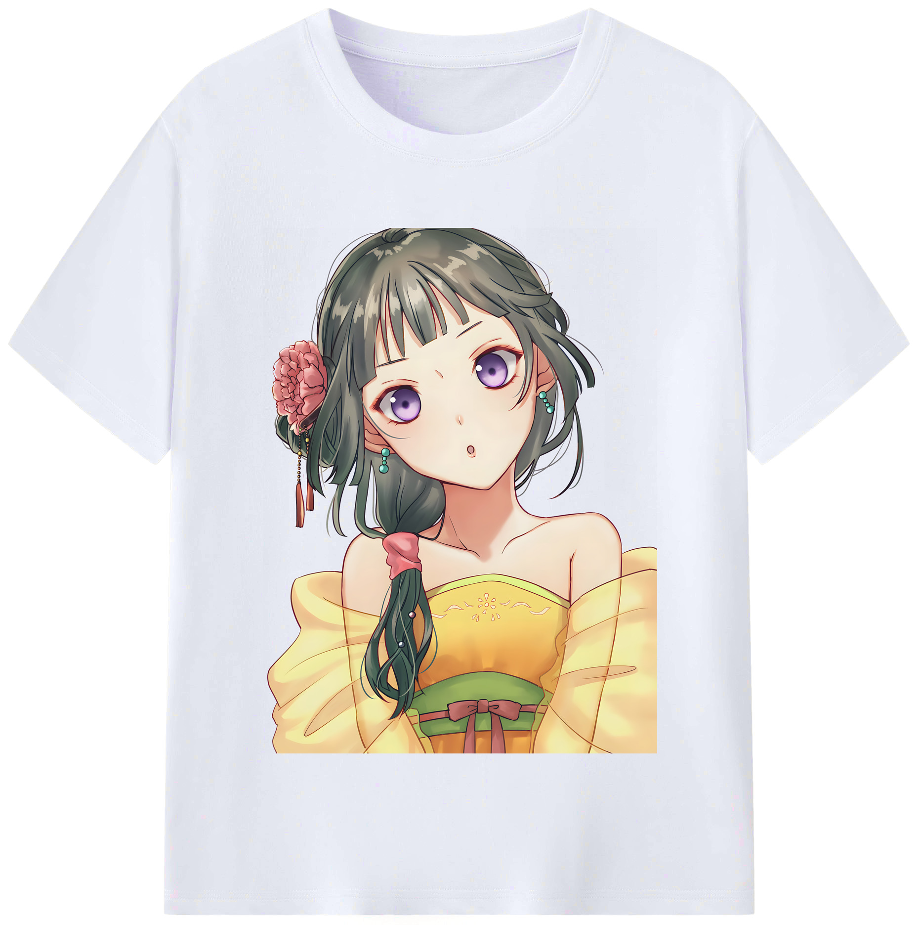 （画像用） 薬屋のひとりごと The Apothecary Diaries レディースカジュアルプリントTシャツ（綿100％）
