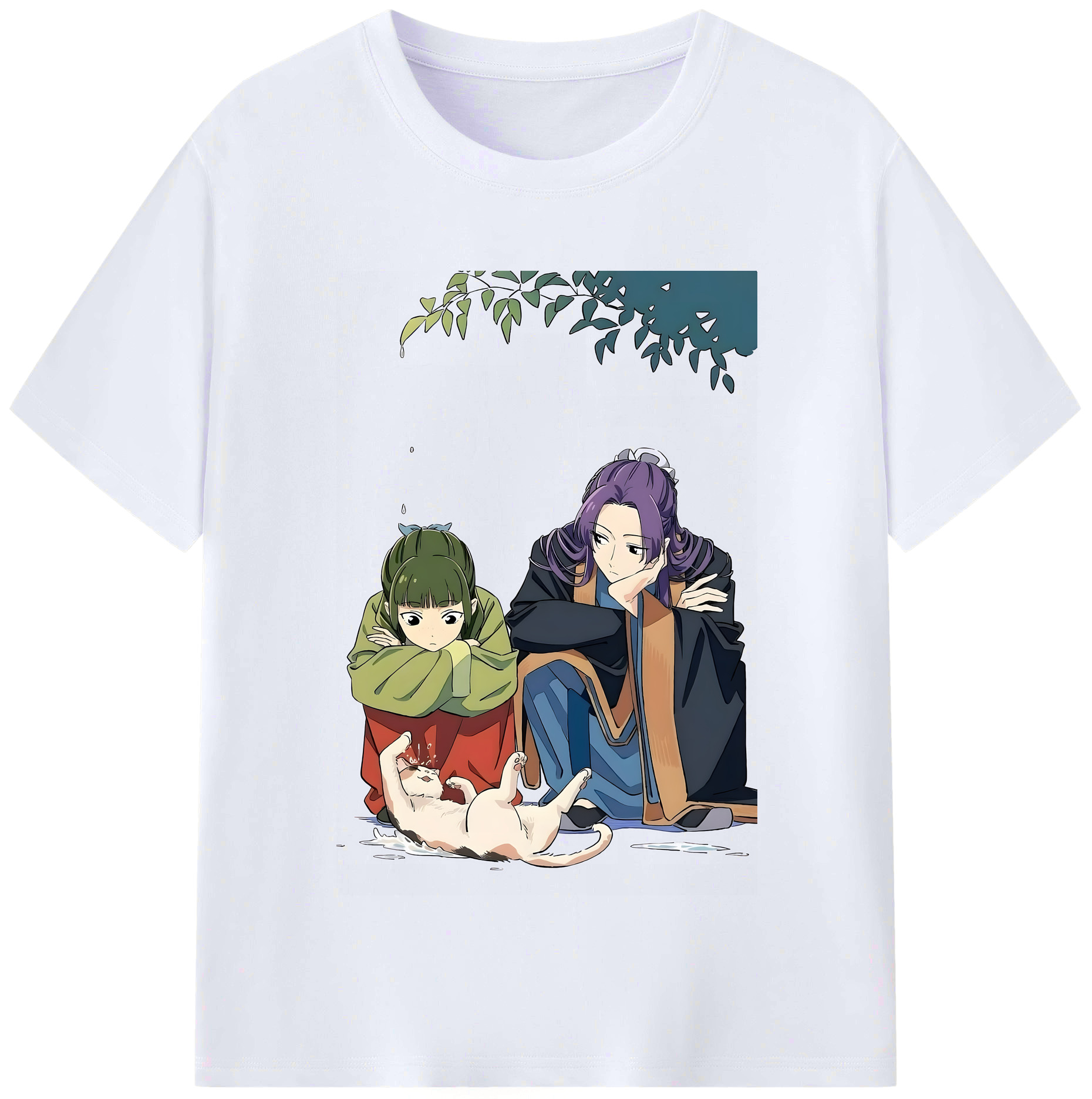 （画像用） 薬屋のひとりごと The Apothecary Diaries レディースカジュアルプリントTシャツ（綿100％）