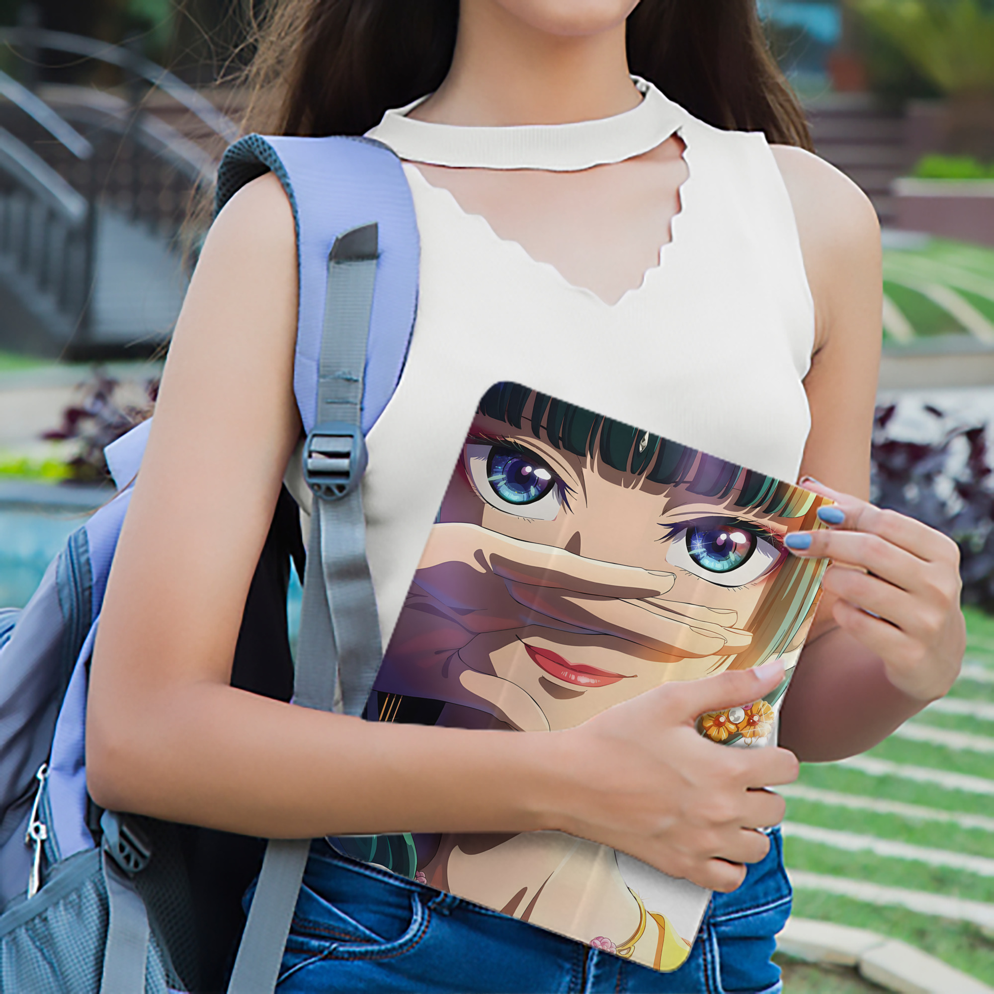 薬屋のひとりごと The Apothecary Diaries IPad ケース ペン収納付き 三つ折りスタンド PUレザー×シリコン 対応機種9.5/10.5/10.9インチ