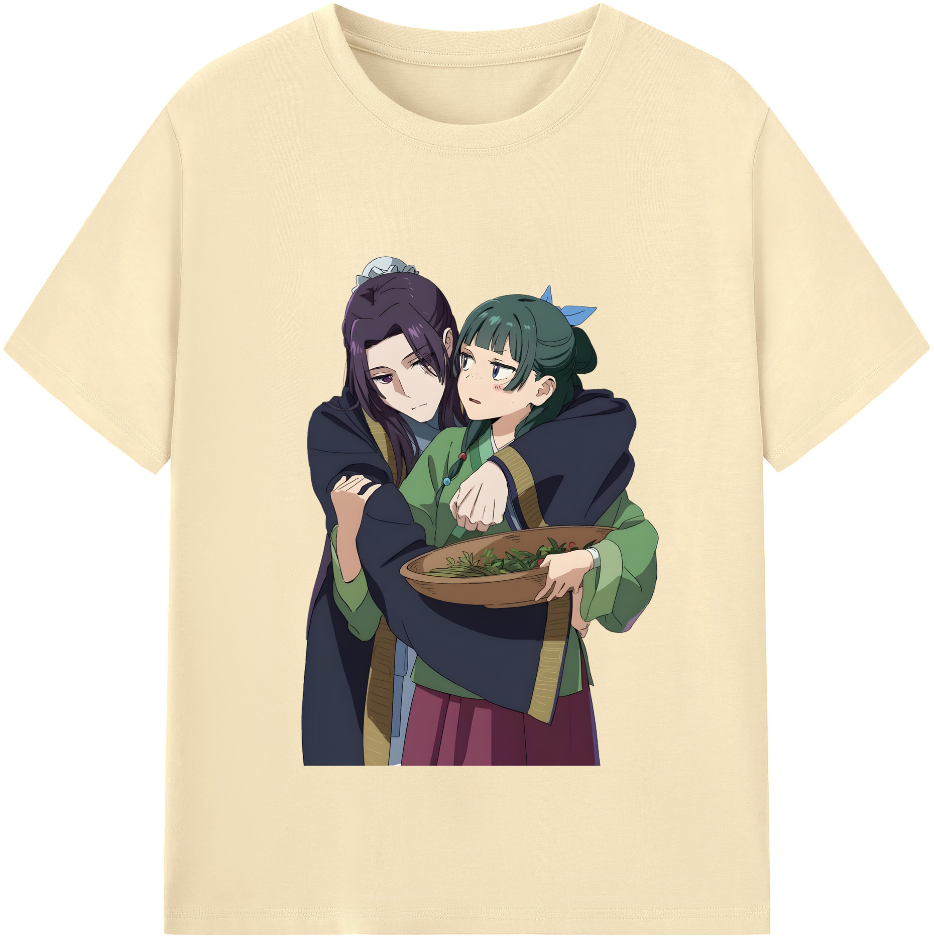 （画像用） 薬屋のひとりごと The Apothecary Diaries 綿100％半袖Tシャツ（フロントプリント）