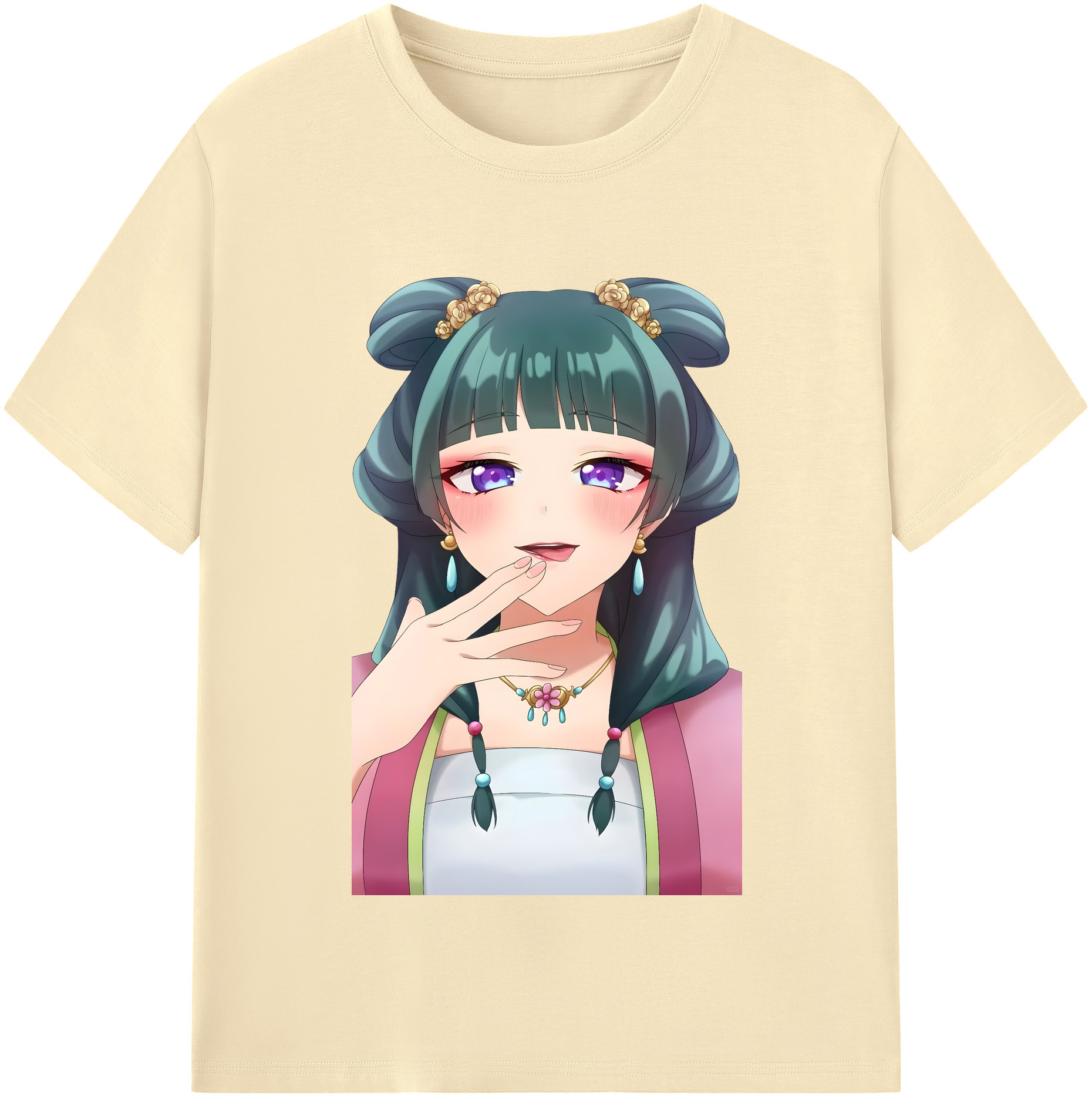 （画像用） 薬屋のひとりごと The Apothecary Diaries 綿100％半袖Tシャツ（フロントプリント）