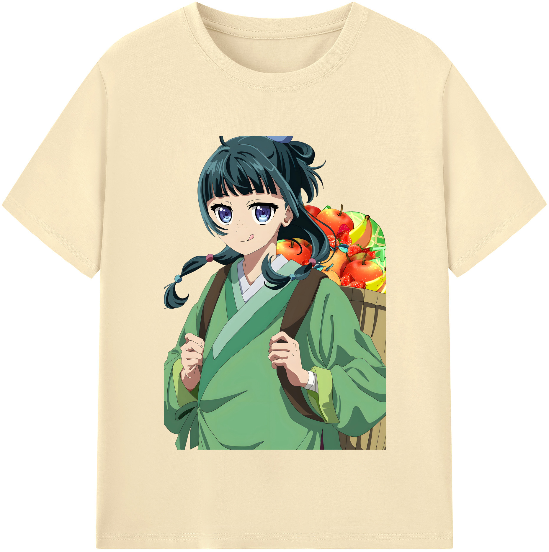 （画像用） 薬屋のひとりごと The Apothecary Diaries 綿100％半袖Tシャツ（フロントプリント）