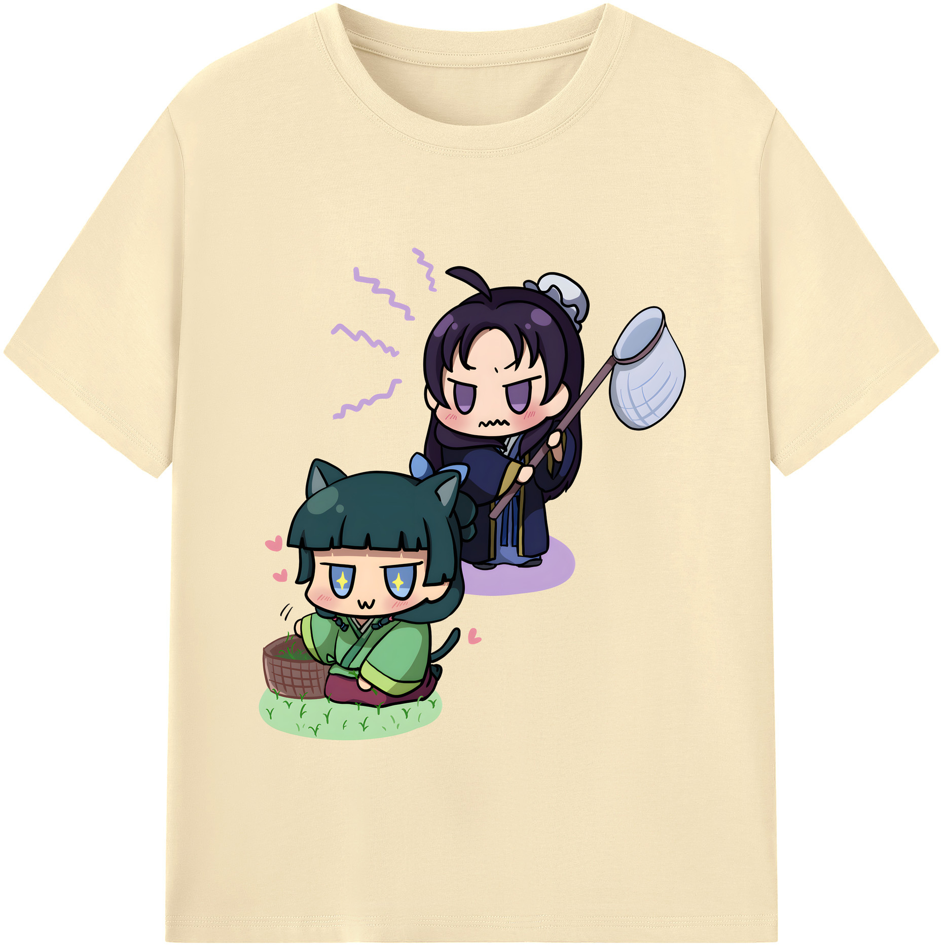 （画像用） 薬屋のひとりごと The Apothecary Diaries 綿100％半袖Tシャツ（フロントプリント）