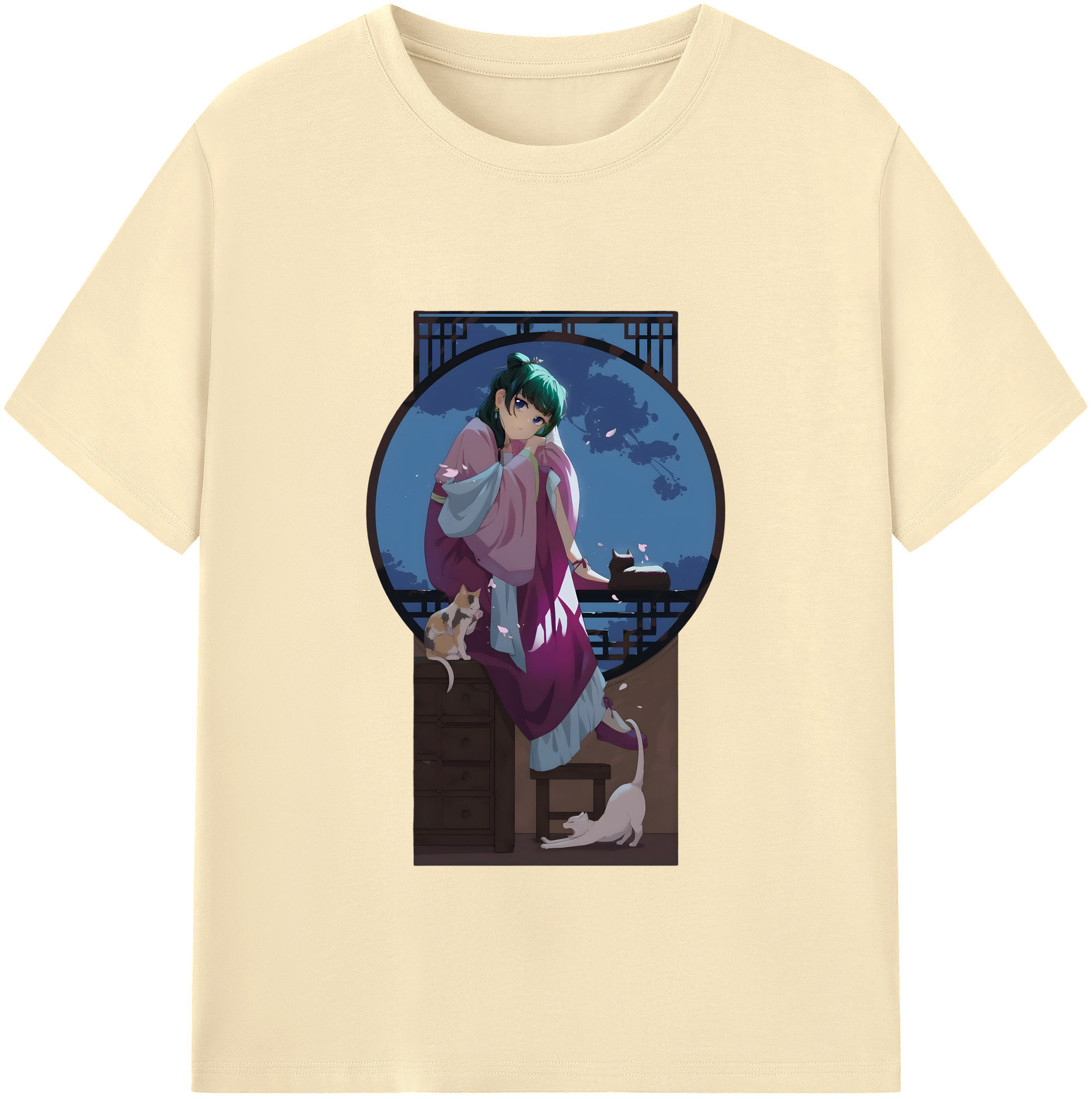 （画像用） 薬屋のひとりごと The Apothecary Diaries 綿100％半袖Tシャツ（フロントプリント）