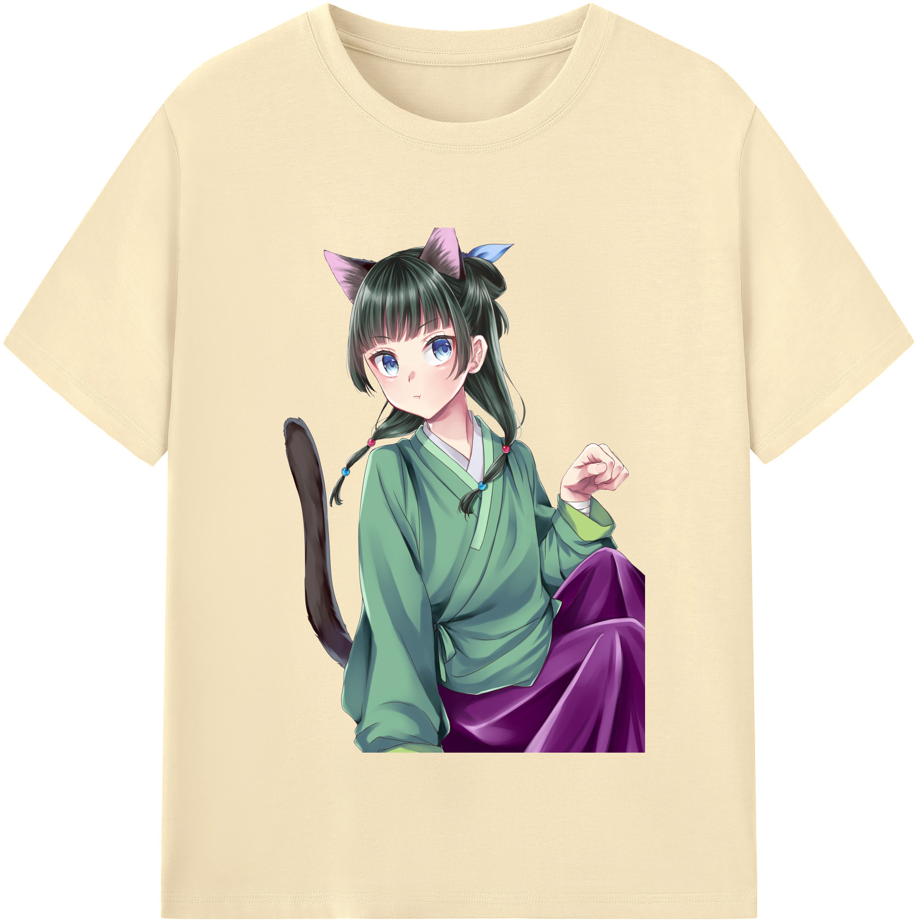 （画像用） 薬屋のひとりごと The Apothecary Diaries 綿100％半袖Tシャツ（フロントプリント）