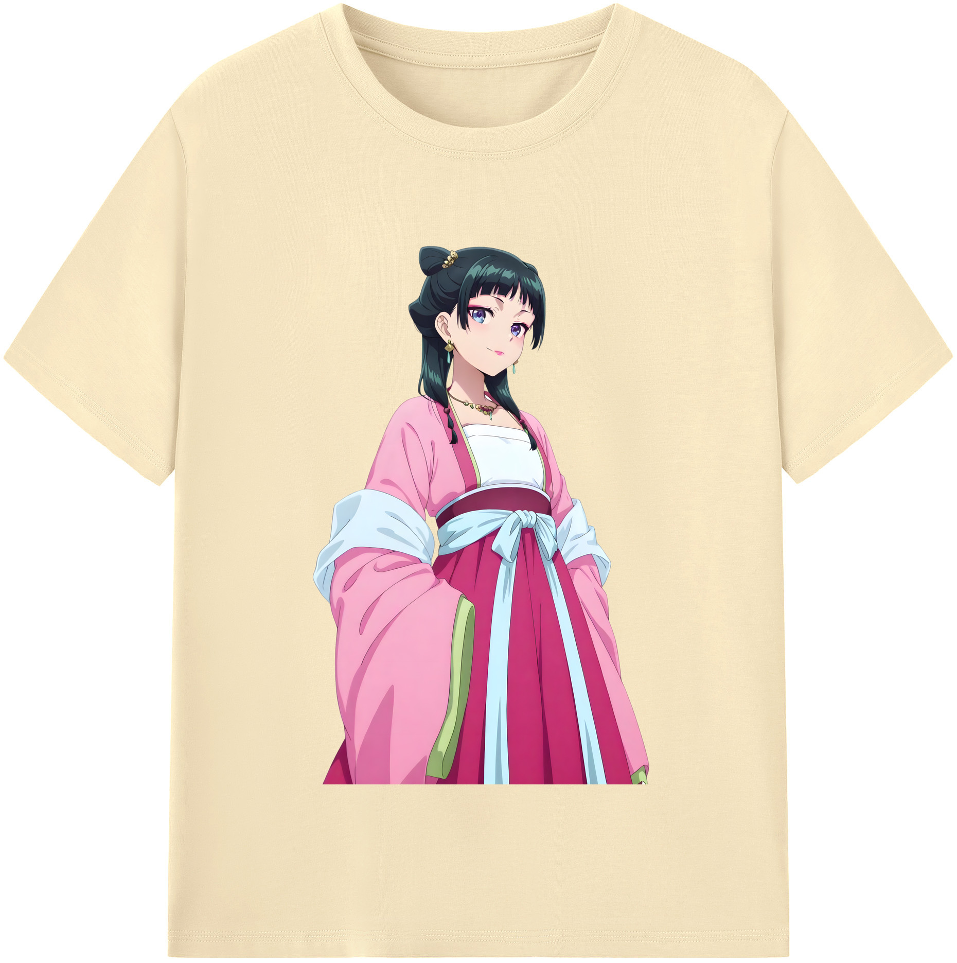 （画像用） 薬屋のひとりごと The Apothecary Diaries 綿100％半袖Tシャツ（フロントプリント）