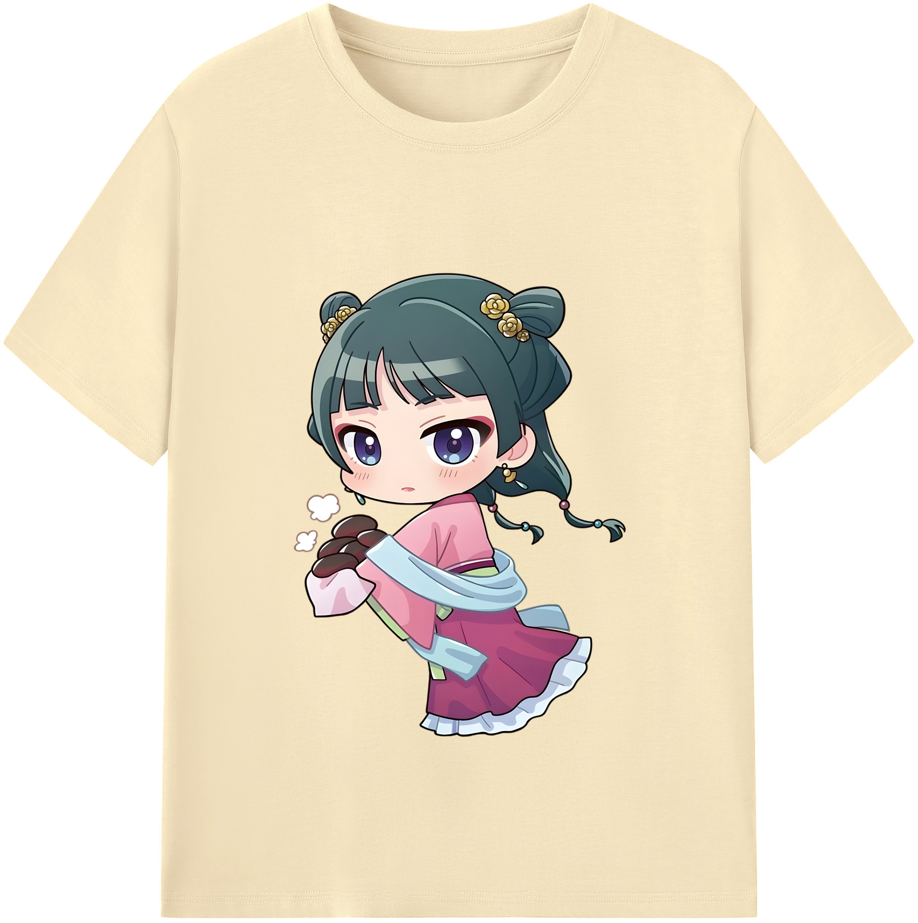 （画像用） 薬屋のひとりごと The Apothecary Diaries 綿100％半袖Tシャツ（フロントプリント）