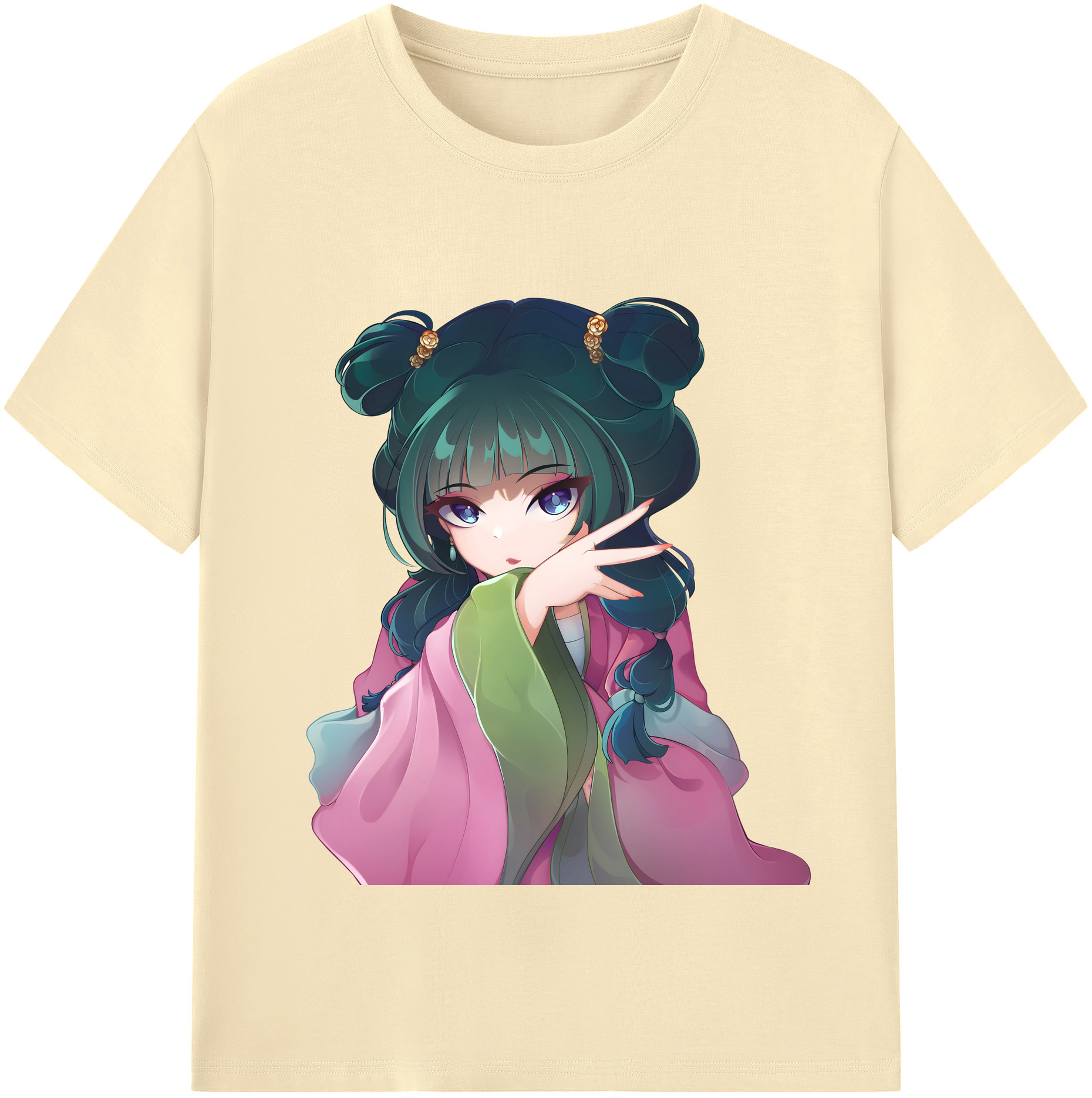 （画像用） 薬屋のひとりごと The Apothecary Diaries 綿100％半袖Tシャツ（フロントプリント）
