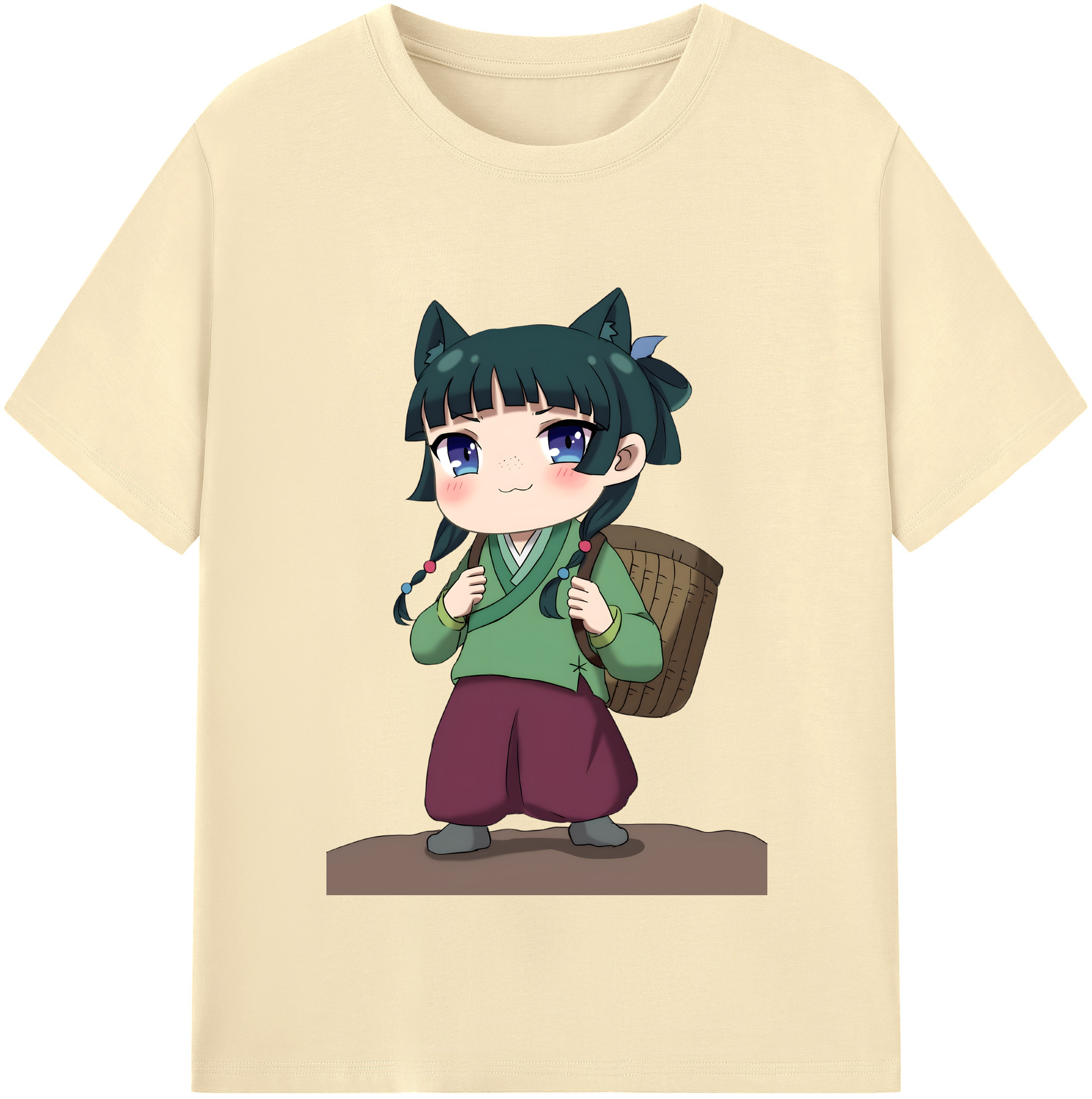 （画像用） 薬屋のひとりごと The Apothecary Diaries 綿100％半袖Tシャツ（フロントプリント）