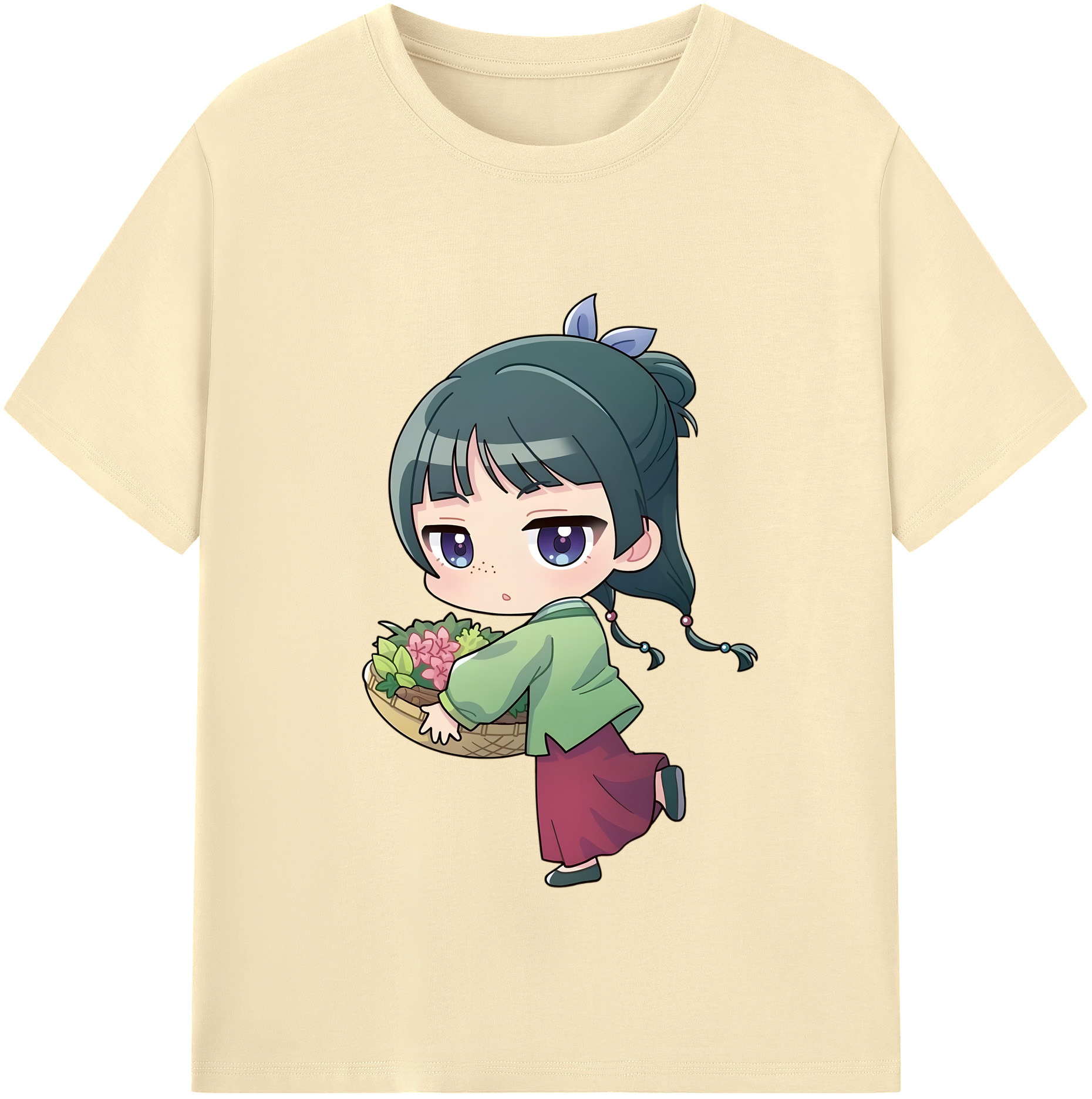 （画像用） 薬屋のひとりごと The Apothecary Diaries 綿100％半袖Tシャツ（フロントプリント）