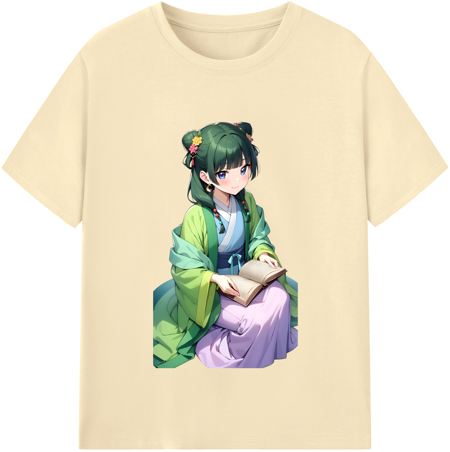 （画像用） 薬屋のひとりごと The Apothecary Diaries 綿100％半袖Tシャツ（フロントプリント）