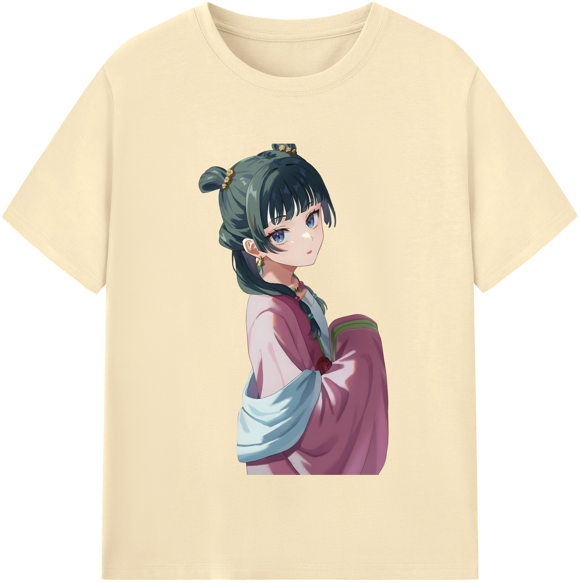 （画像用） 薬屋のひとりごと The Apothecary Diaries 綿100％半袖Tシャツ（フロントプリント）
