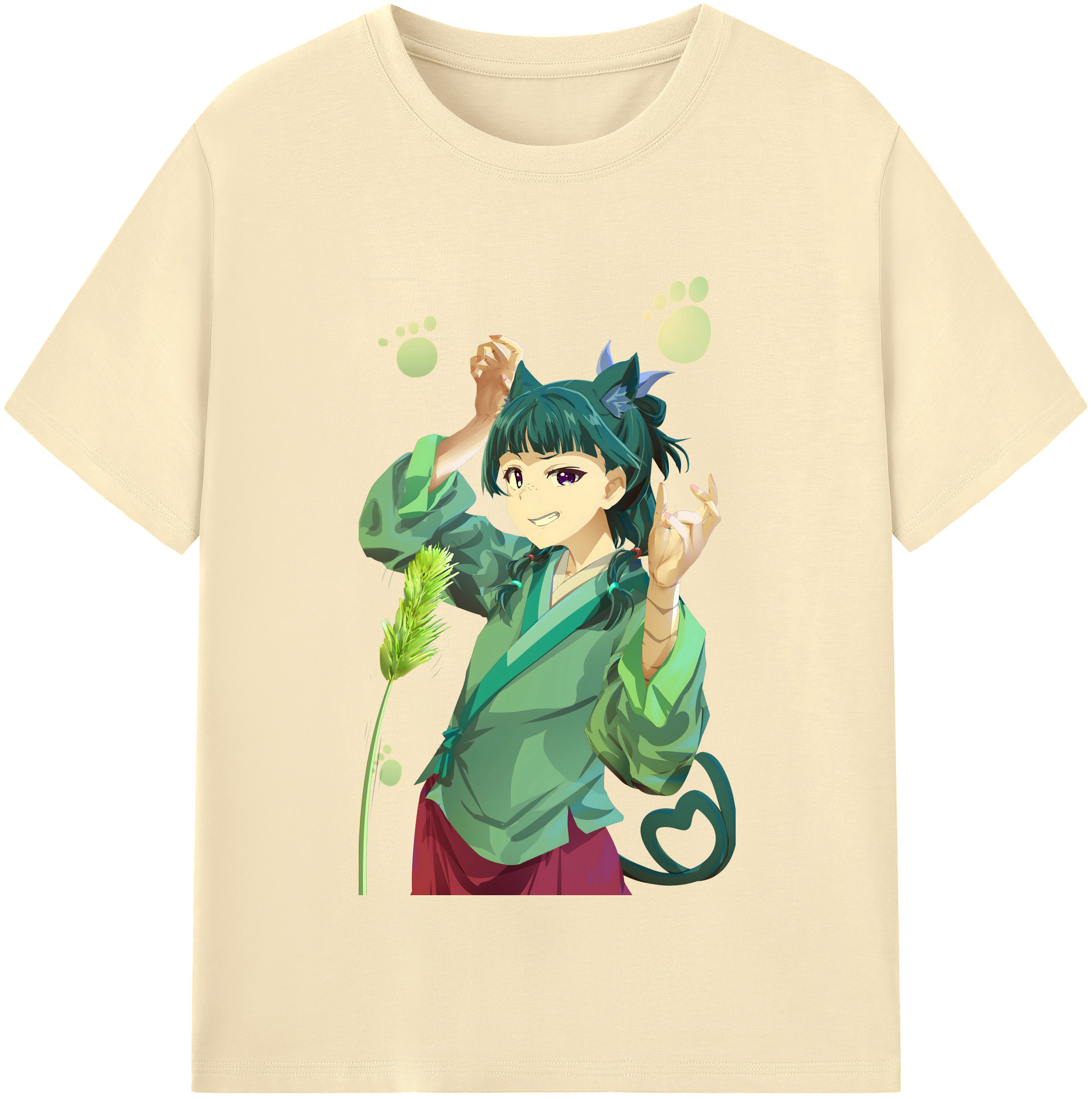 （画像用） 薬屋のひとりごと The Apothecary Diaries 綿100％半袖Tシャツ（フロントプリント）
