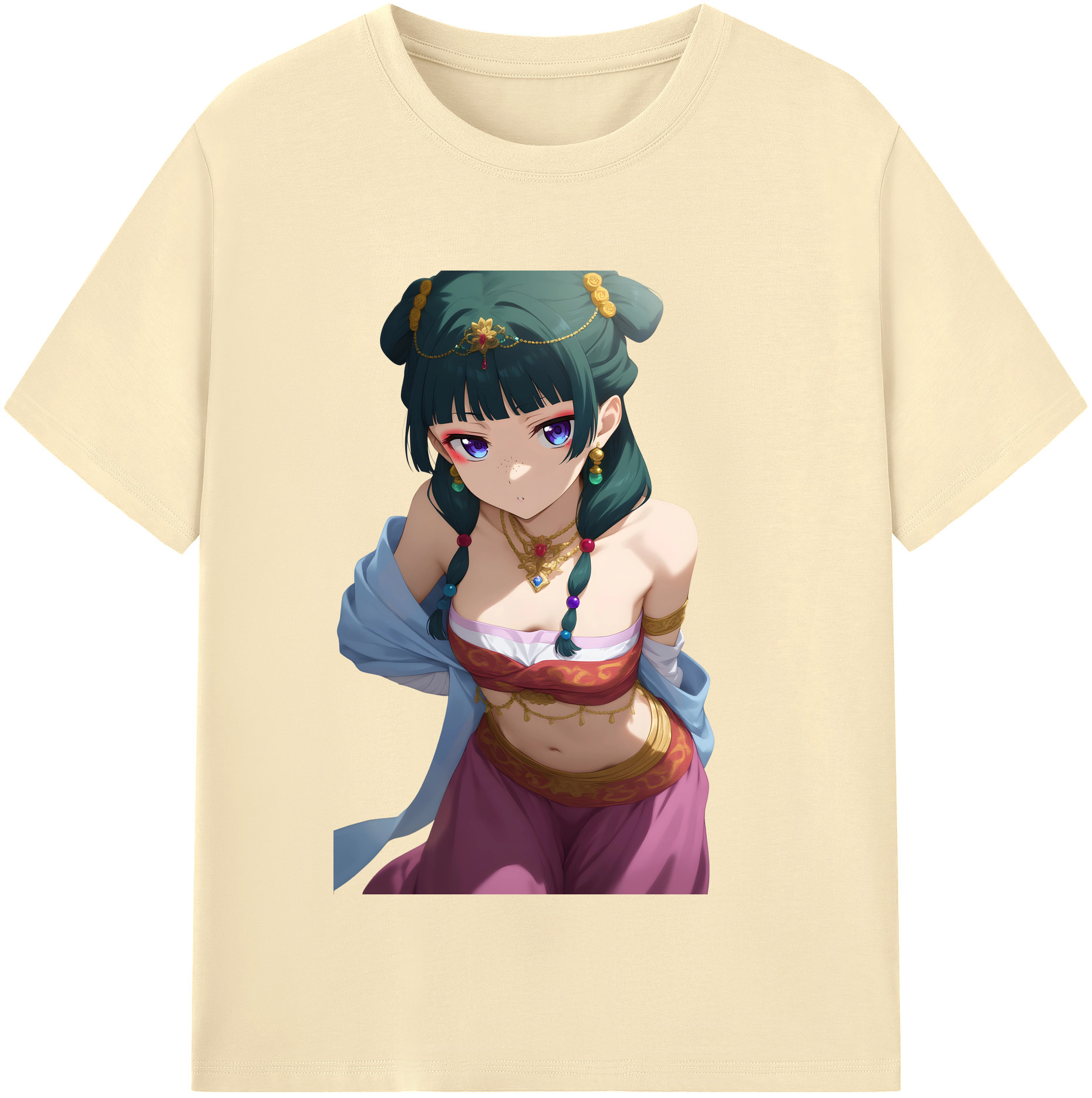 （画像用） 薬屋のひとりごと The Apothecary Diaries 綿100％半袖Tシャツ（フロントプリント）
