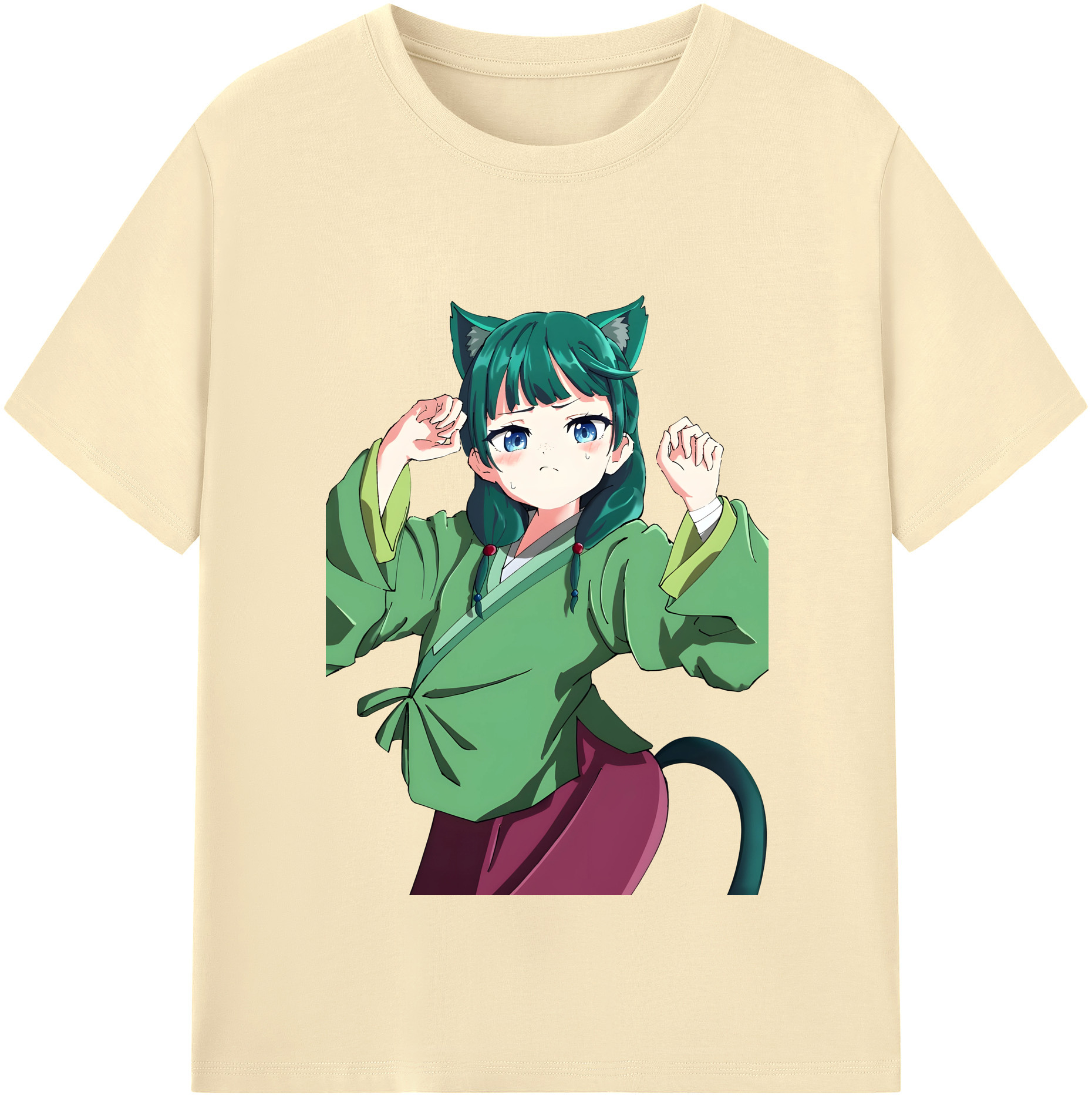 （画像用） 薬屋のひとりごと The Apothecary Diaries 綿100％半袖Tシャツ（フロントプリント）