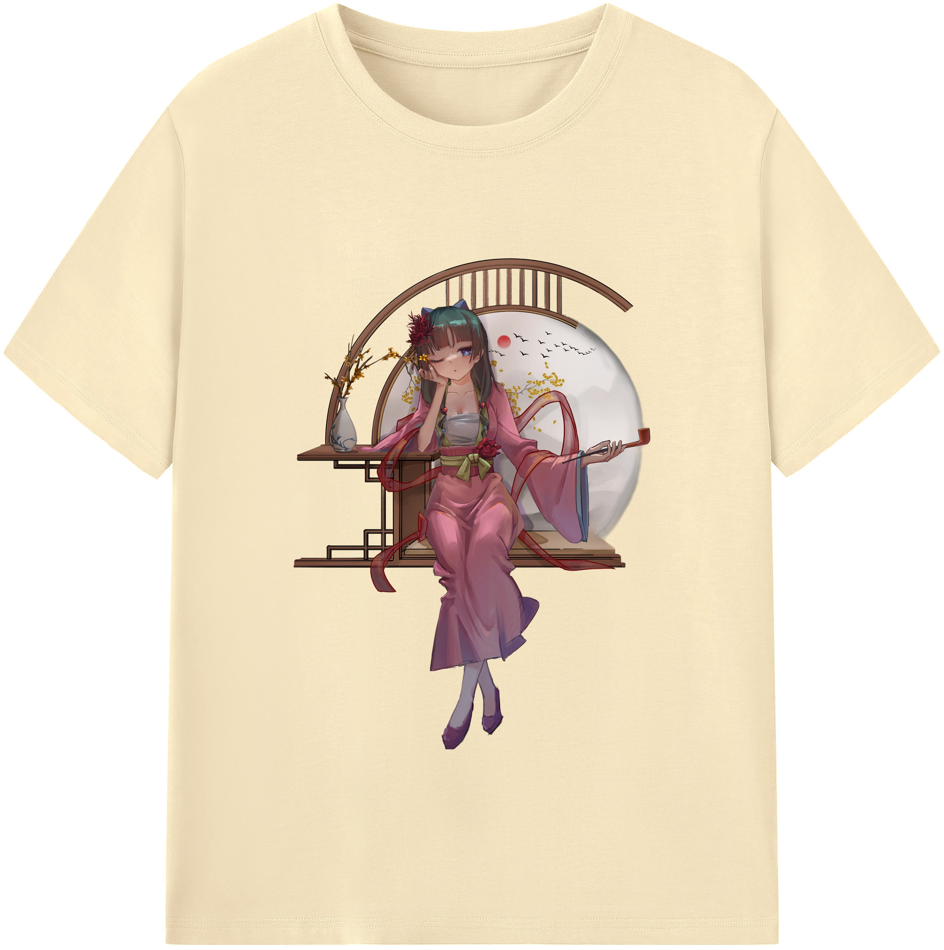 （画像用） 薬屋のひとりごと The Apothecary Diaries 綿100％半袖Tシャツ（フロントプリント）