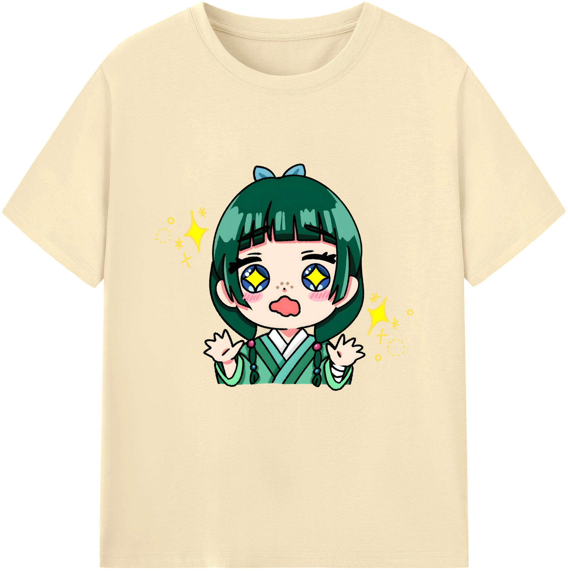 （画像用） 薬屋のひとりごと The Apothecary Diaries 綿100％半袖Tシャツ（フロントプリント）