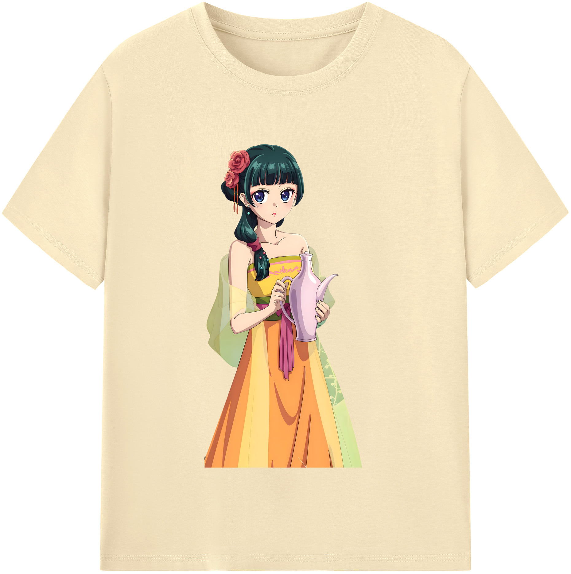 （画像用） 薬屋のひとりごと The Apothecary Diaries 綿100％半袖Tシャツ（フロントプリント）