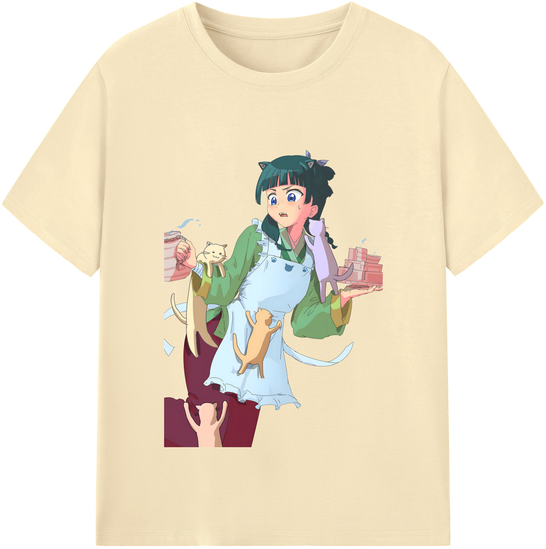 （画像用） 薬屋のひとりごと The Apothecary Diaries 綿100％半袖Tシャツ（フロントプリント）