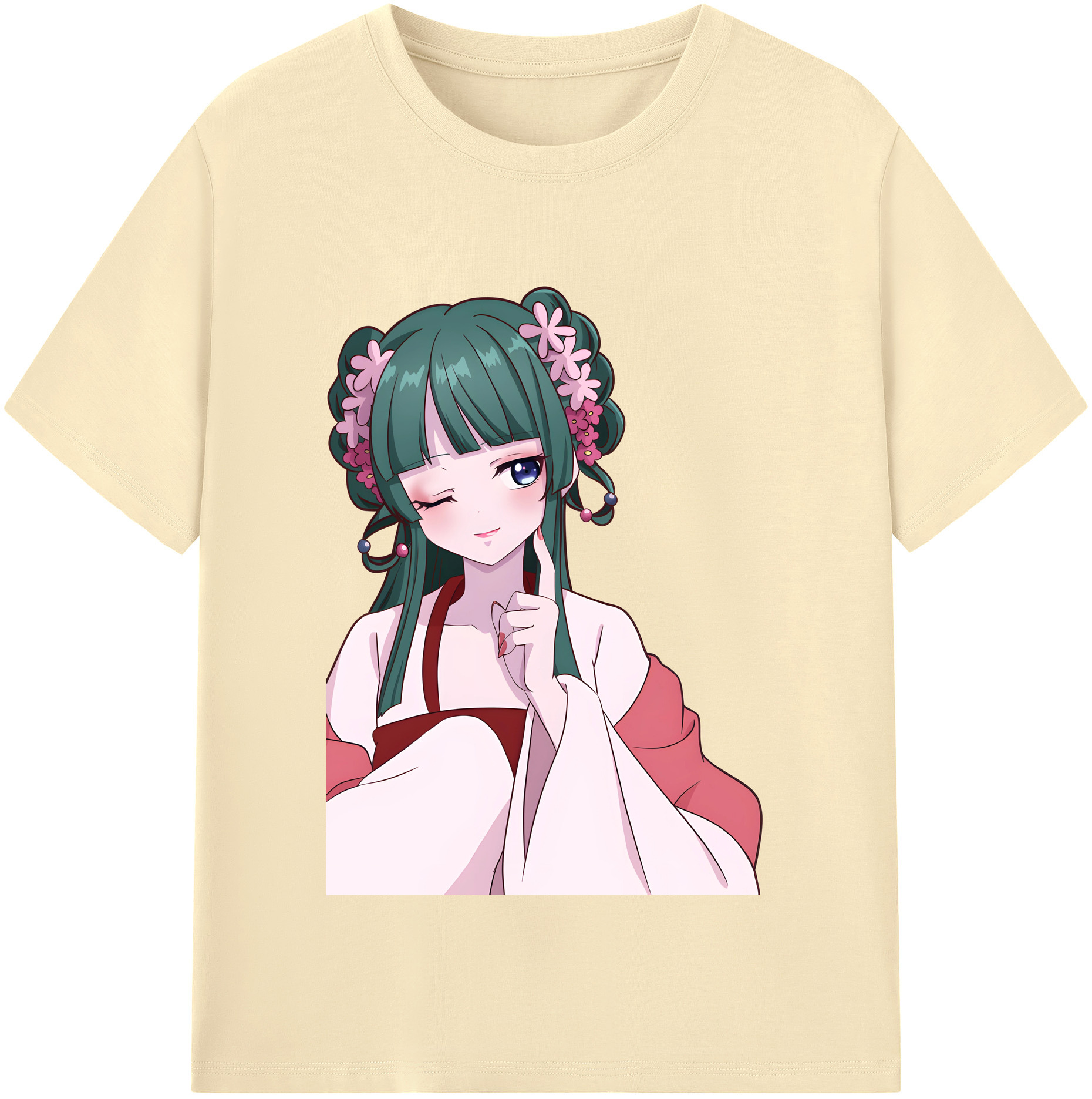 （画像用） 薬屋のひとりごと The Apothecary Diaries 綿100％半袖Tシャツ（フロントプリント）