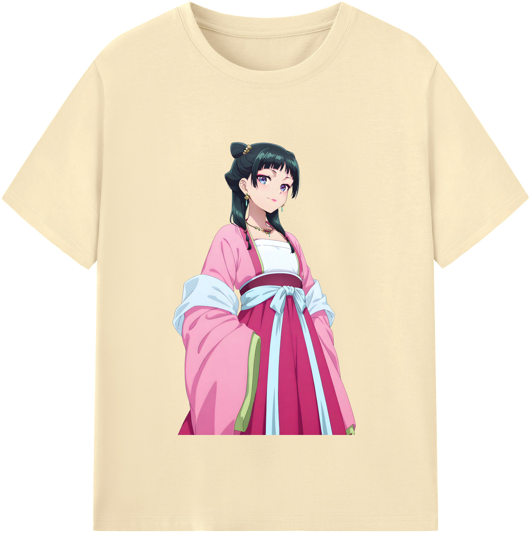 （画像用） 薬屋のひとりごと The Apothecary Diaries 綿100％半袖Tシャツ（フロントプリント）